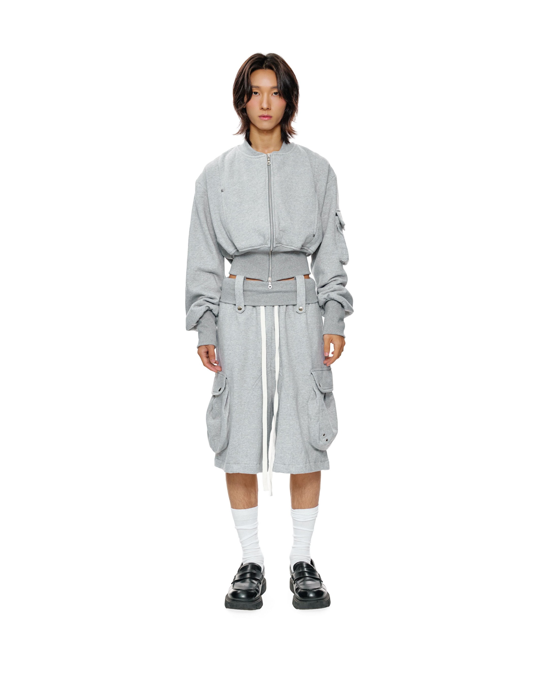 TRACK SHORTS - GRAY