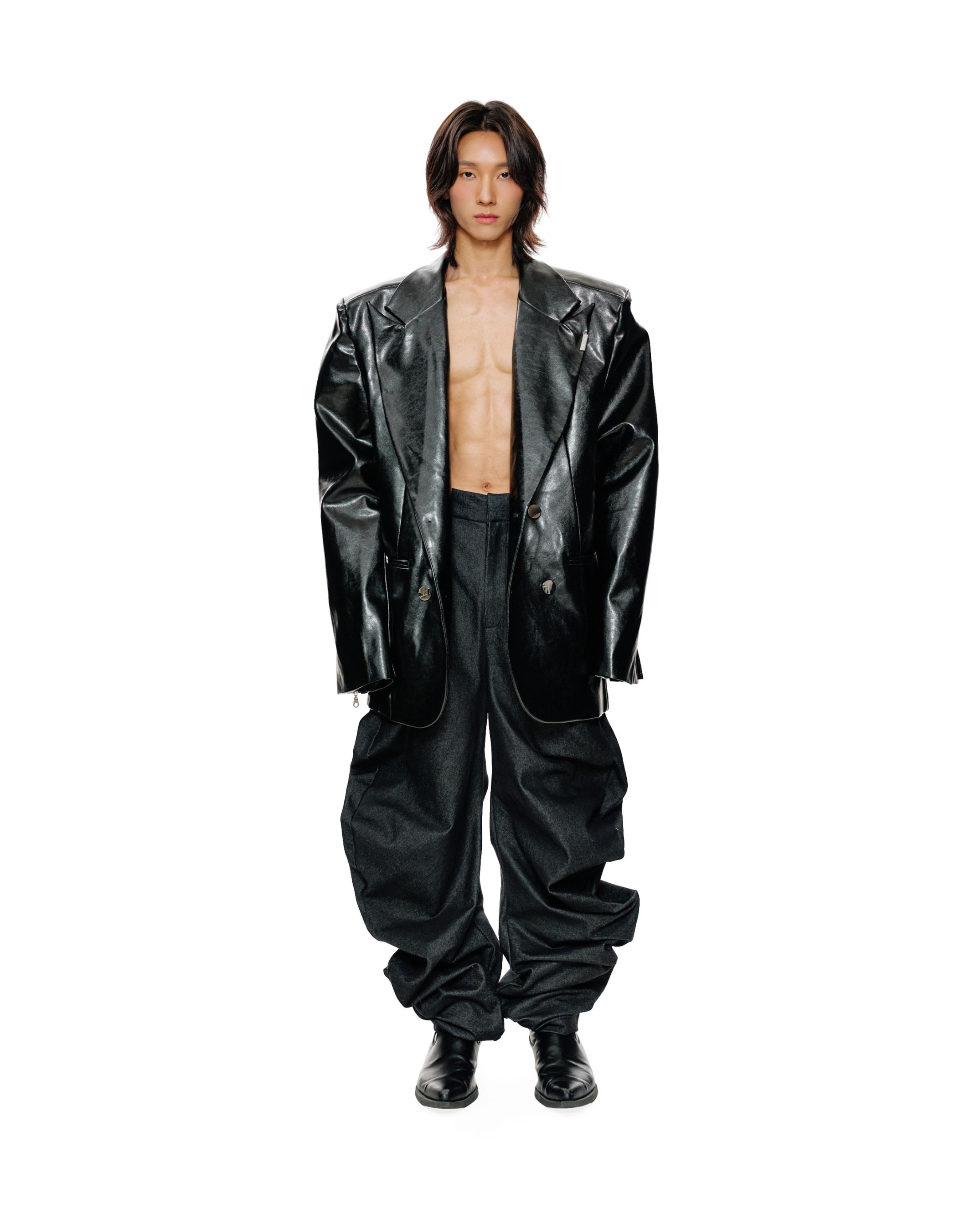 RIDGE TROUSERS - BLACK DENIM