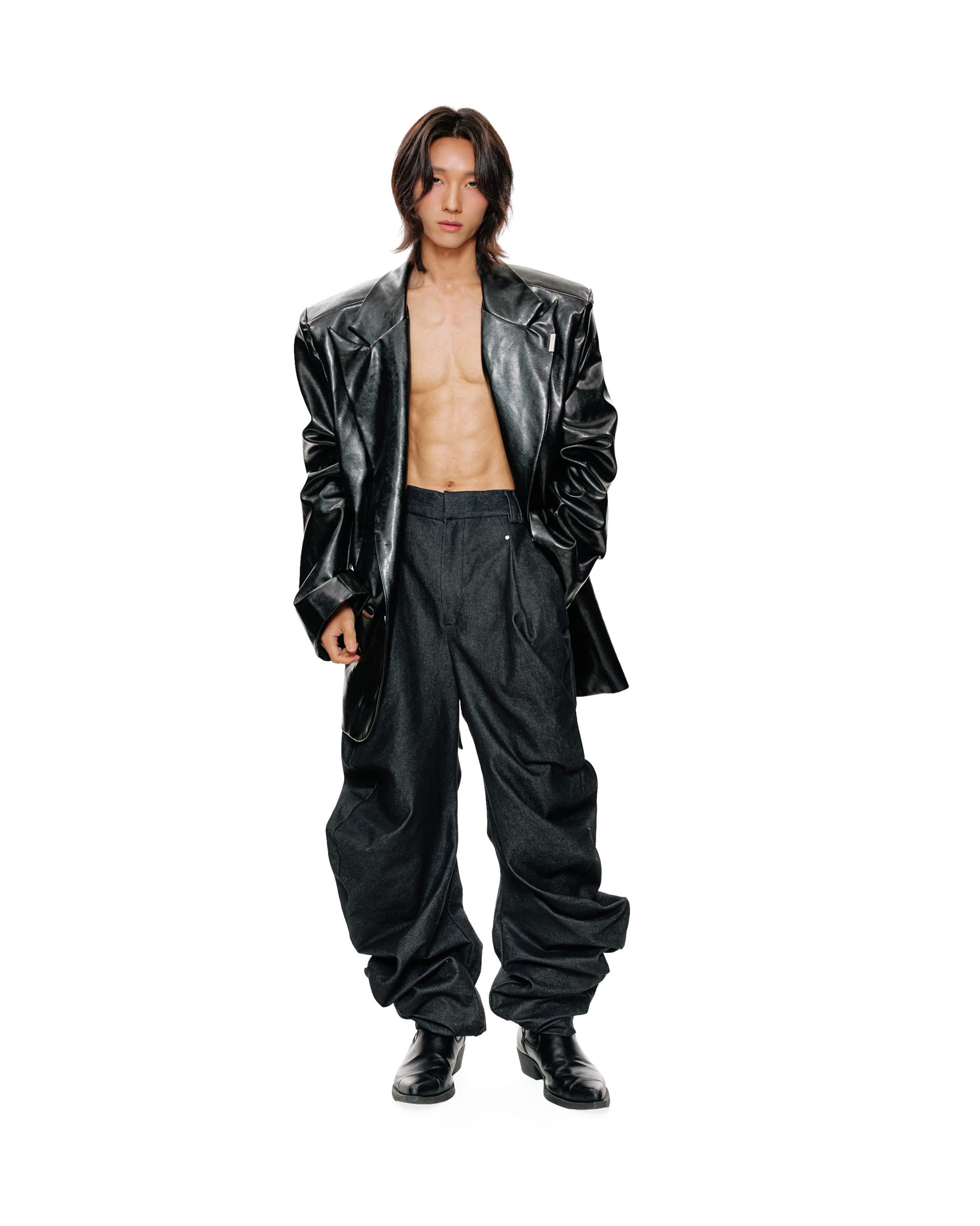 RIDGE TROUSERS - BLACK DENIM