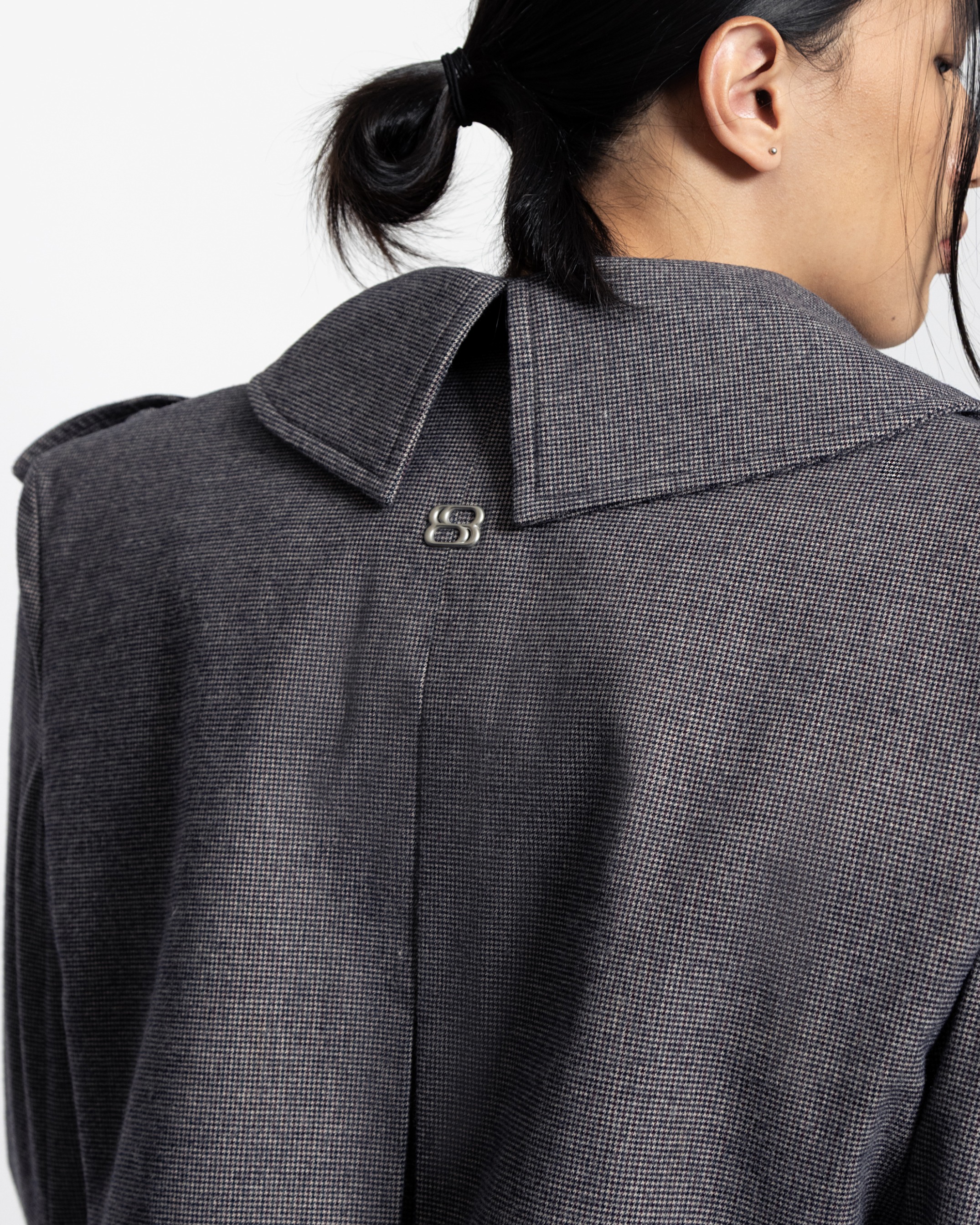 TRENCH STRUCTURED JACKETS - HERRINGBONE