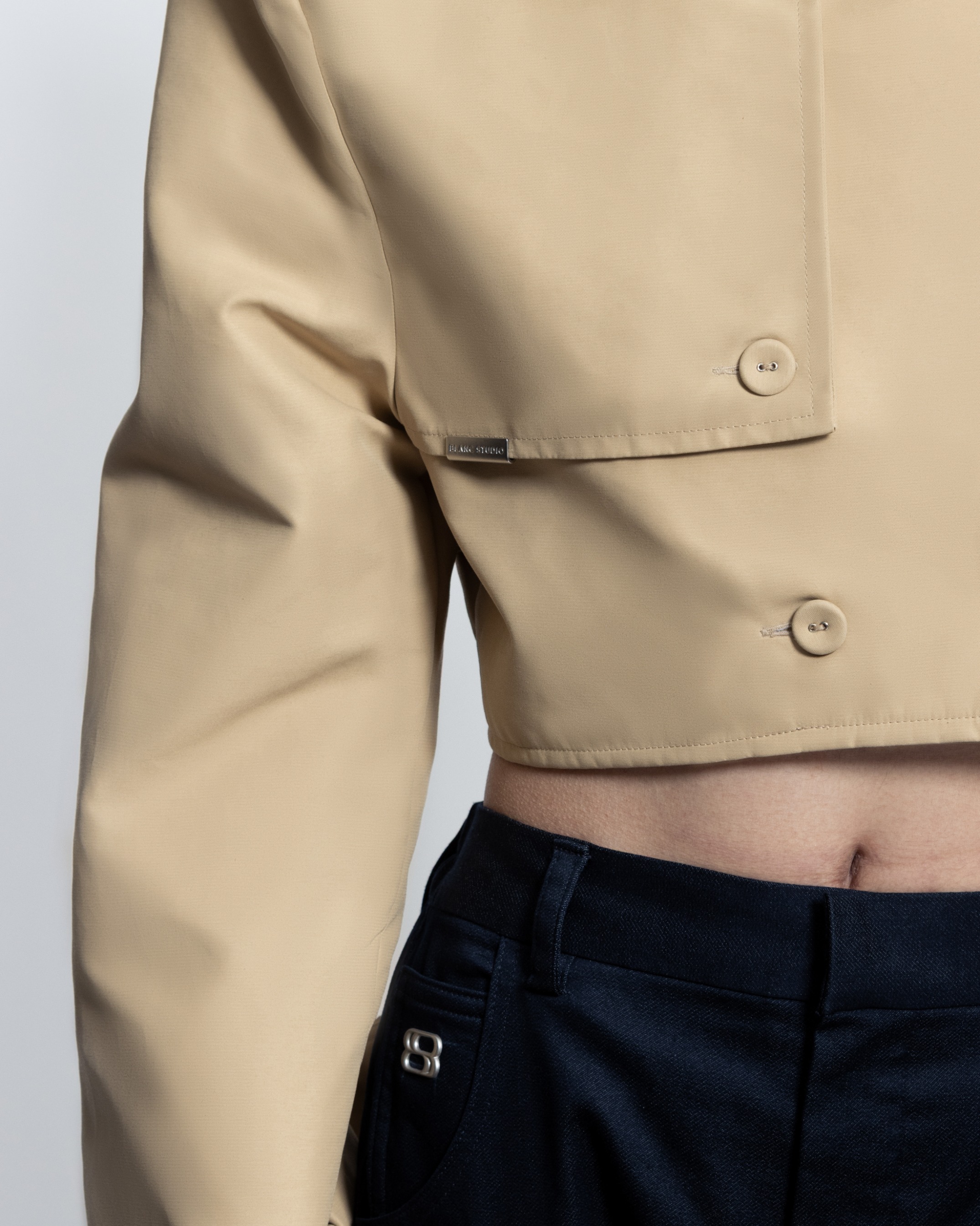 TRENCH STRUCTURED JACKETS - BEIGE