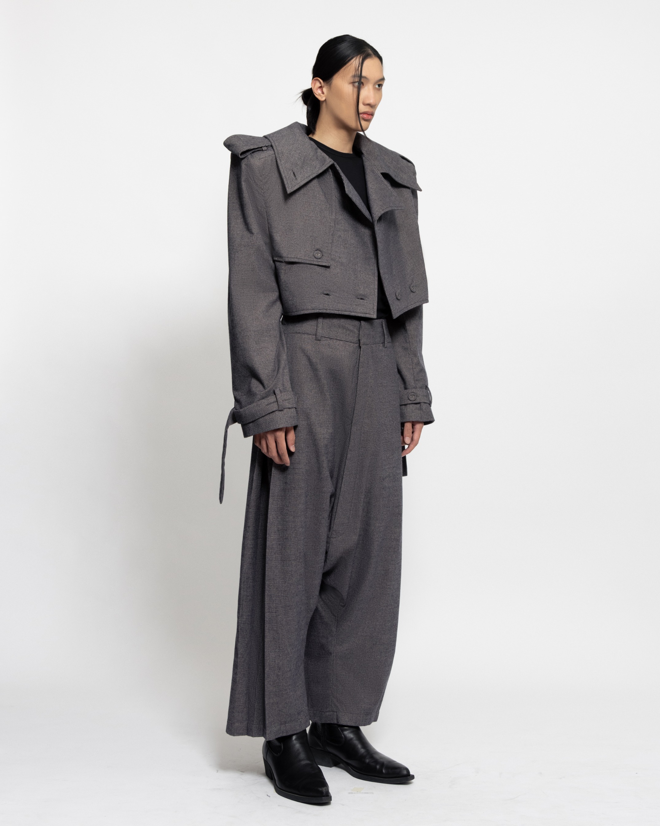 TRENCH STRUCTURED JACKETS - HERRINGBONE