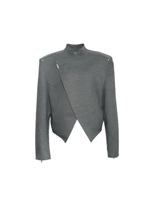 Image of ANGULAR BOXY BESKAP - GRAY