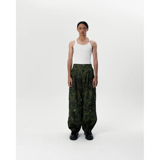 Image of BALLOON CARGO PANTS - CAMO