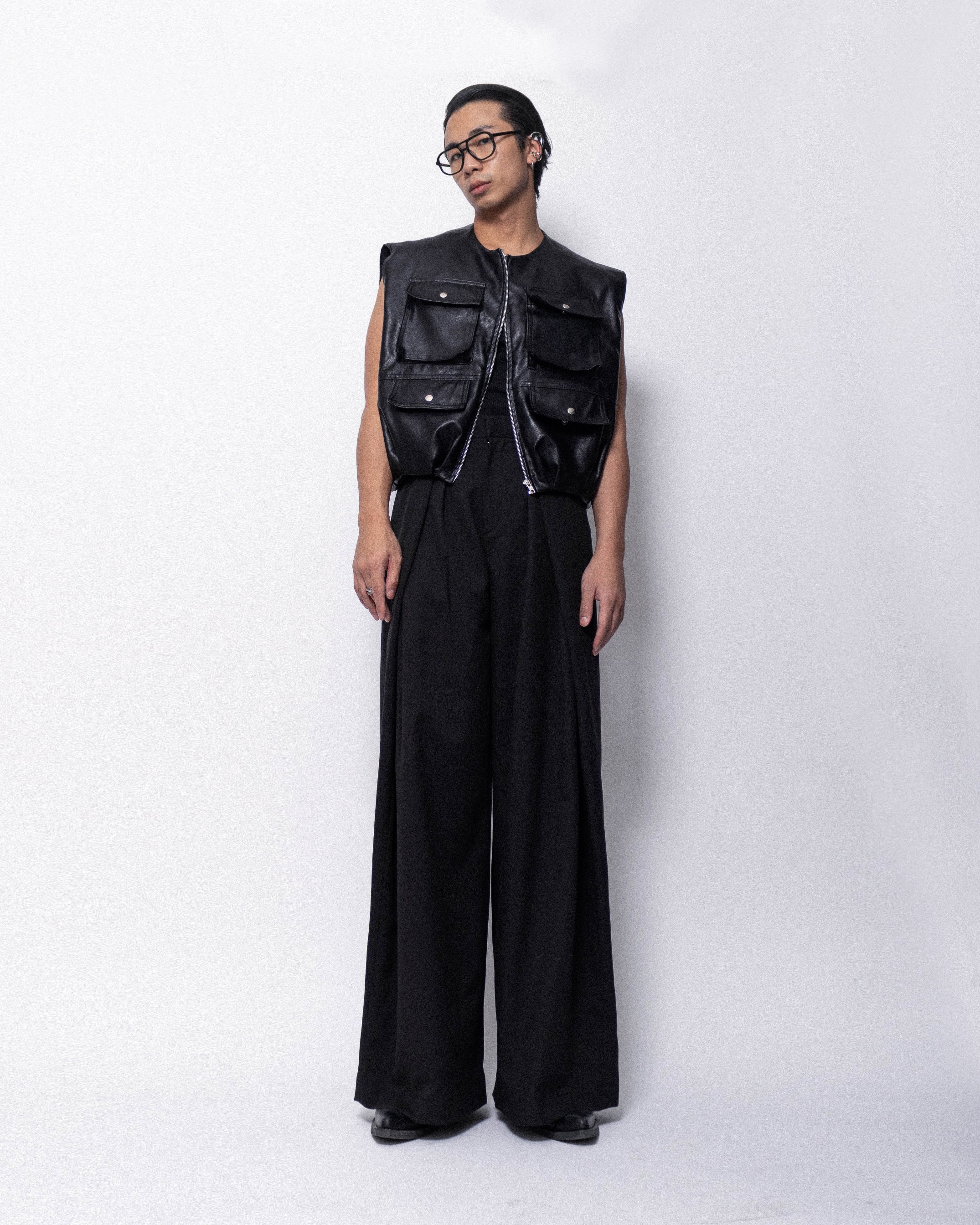 BALLOON LEATHER VEST
