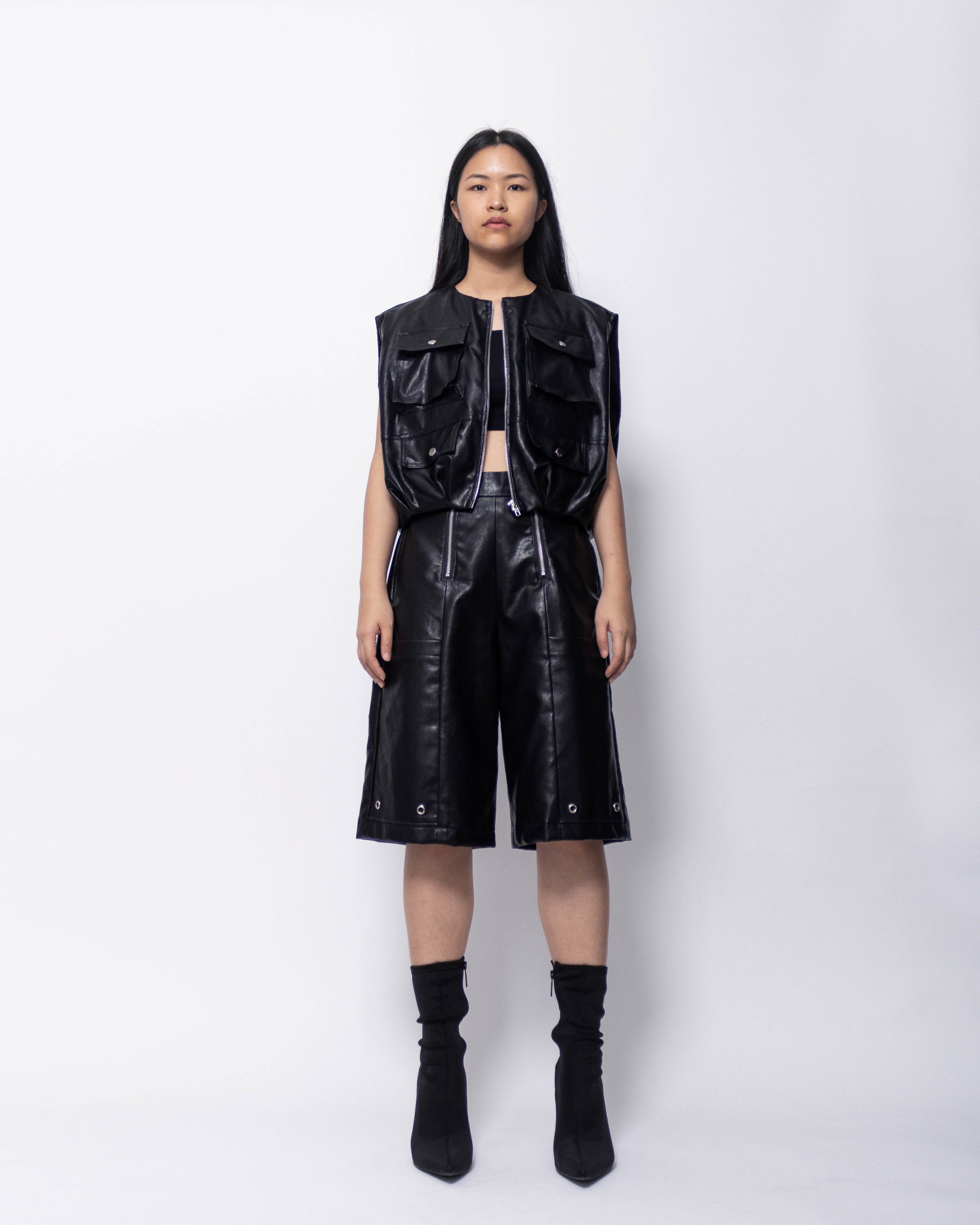 BALLOON LEATHER VEST
