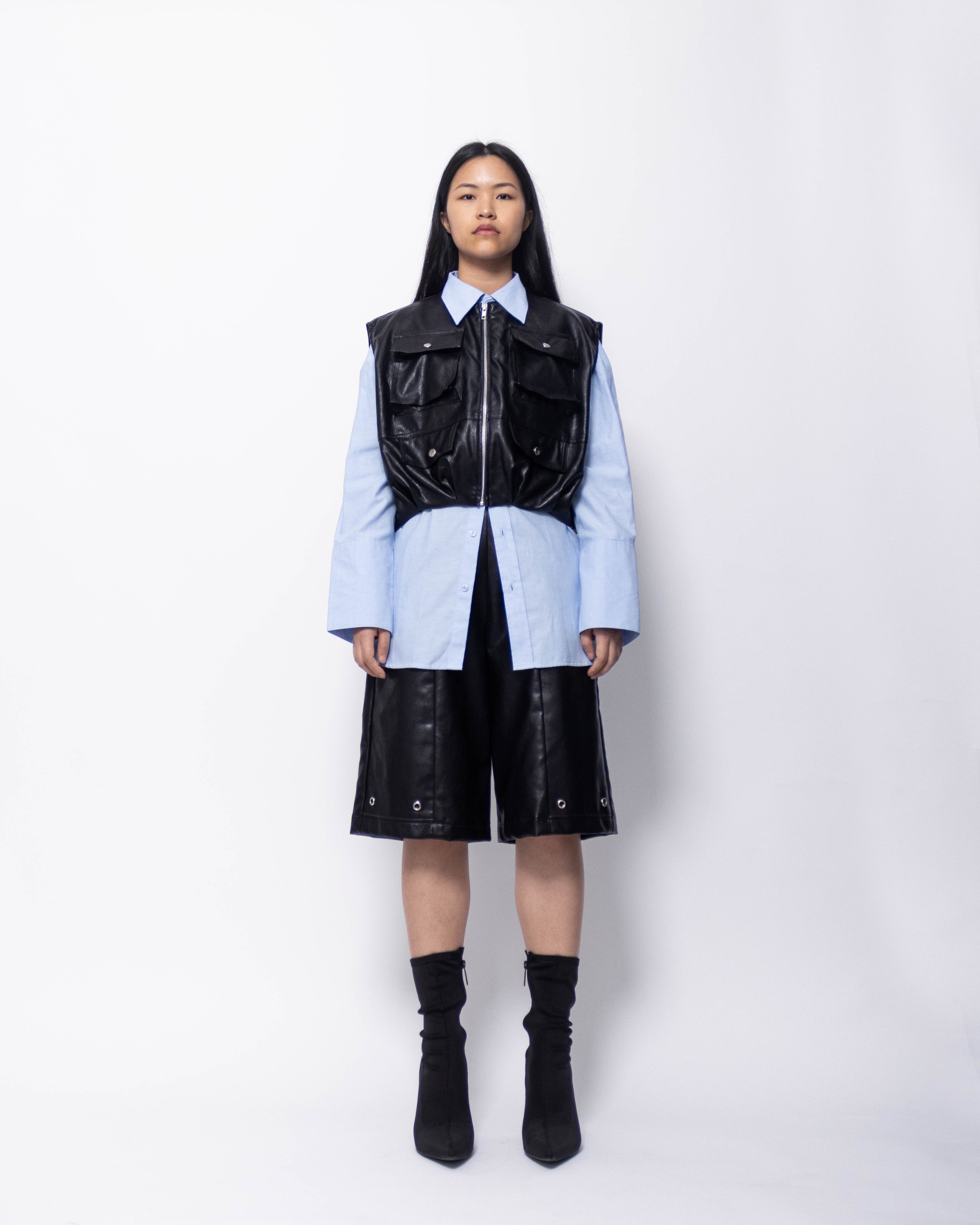 BALLOON LEATHER VEST