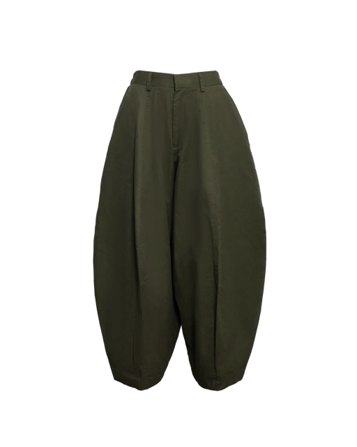 CURVED WIDE TROUSERS 