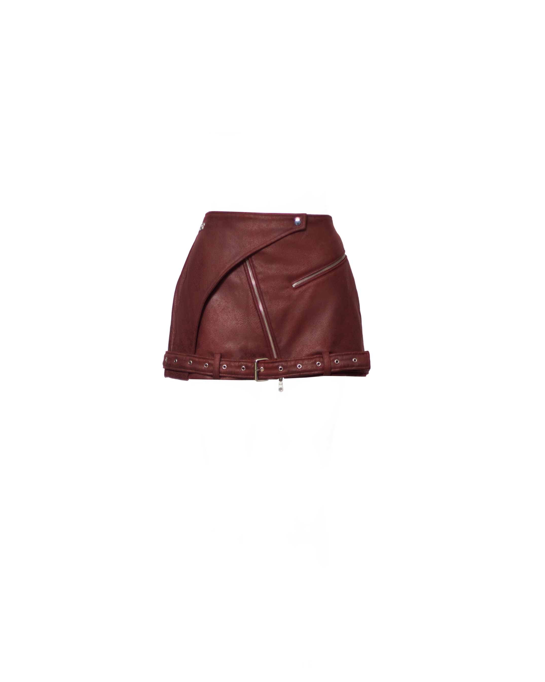 FRAME BIKER MINI SKIRT