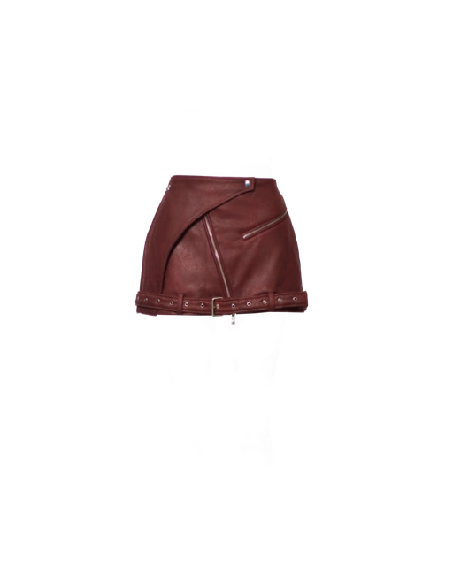 FRAME BIKER MINI SKIRT
