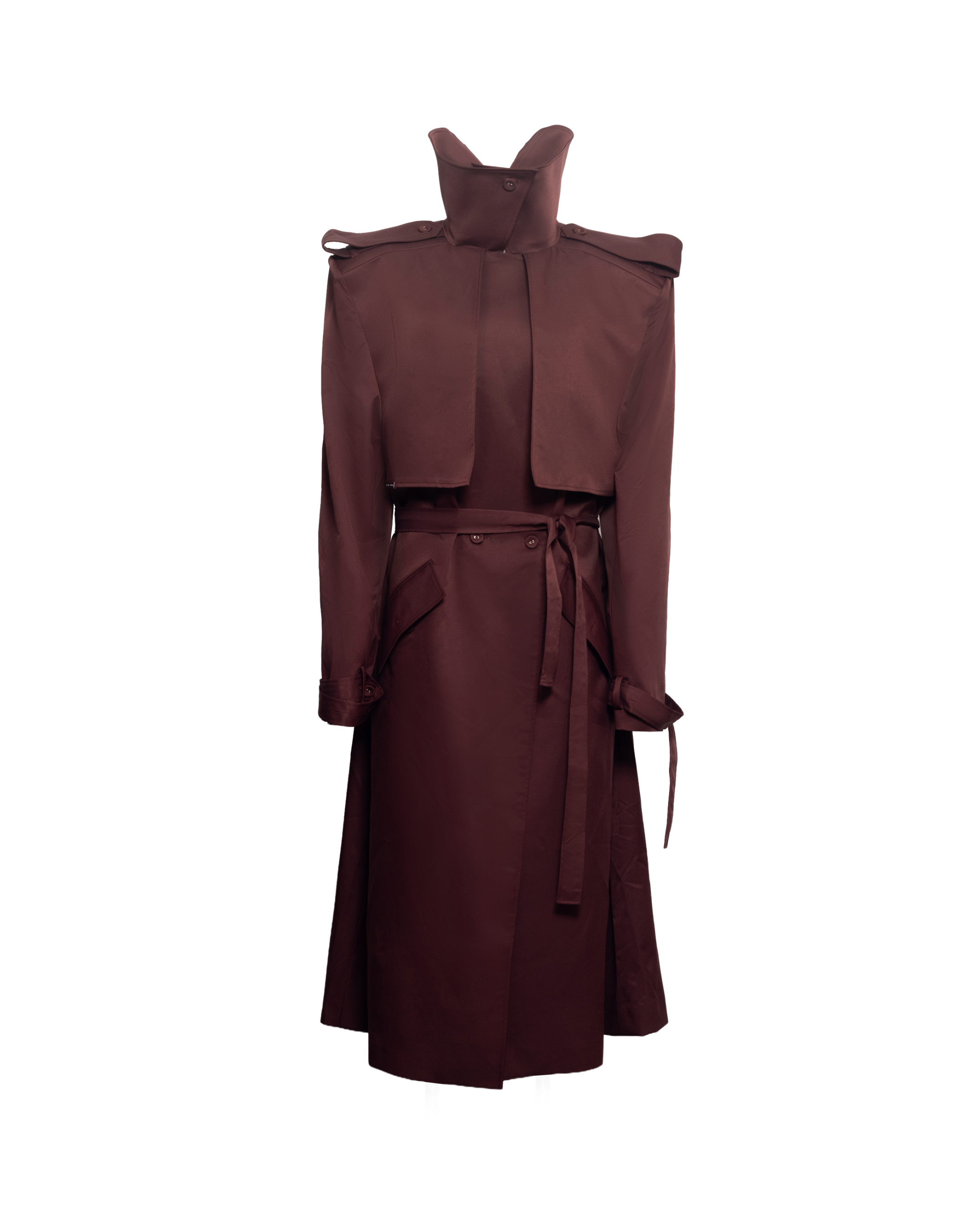 VEIL LONG TRENCH COAT