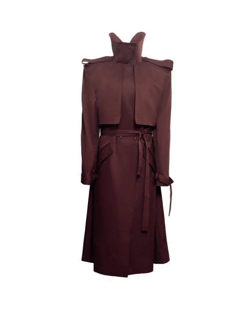 VEIL LONG TRENCH COAT