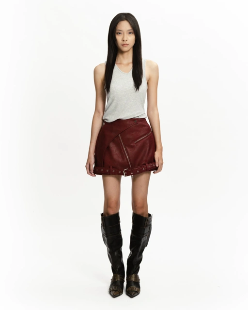 FRAME BIKER MINI SKIRT