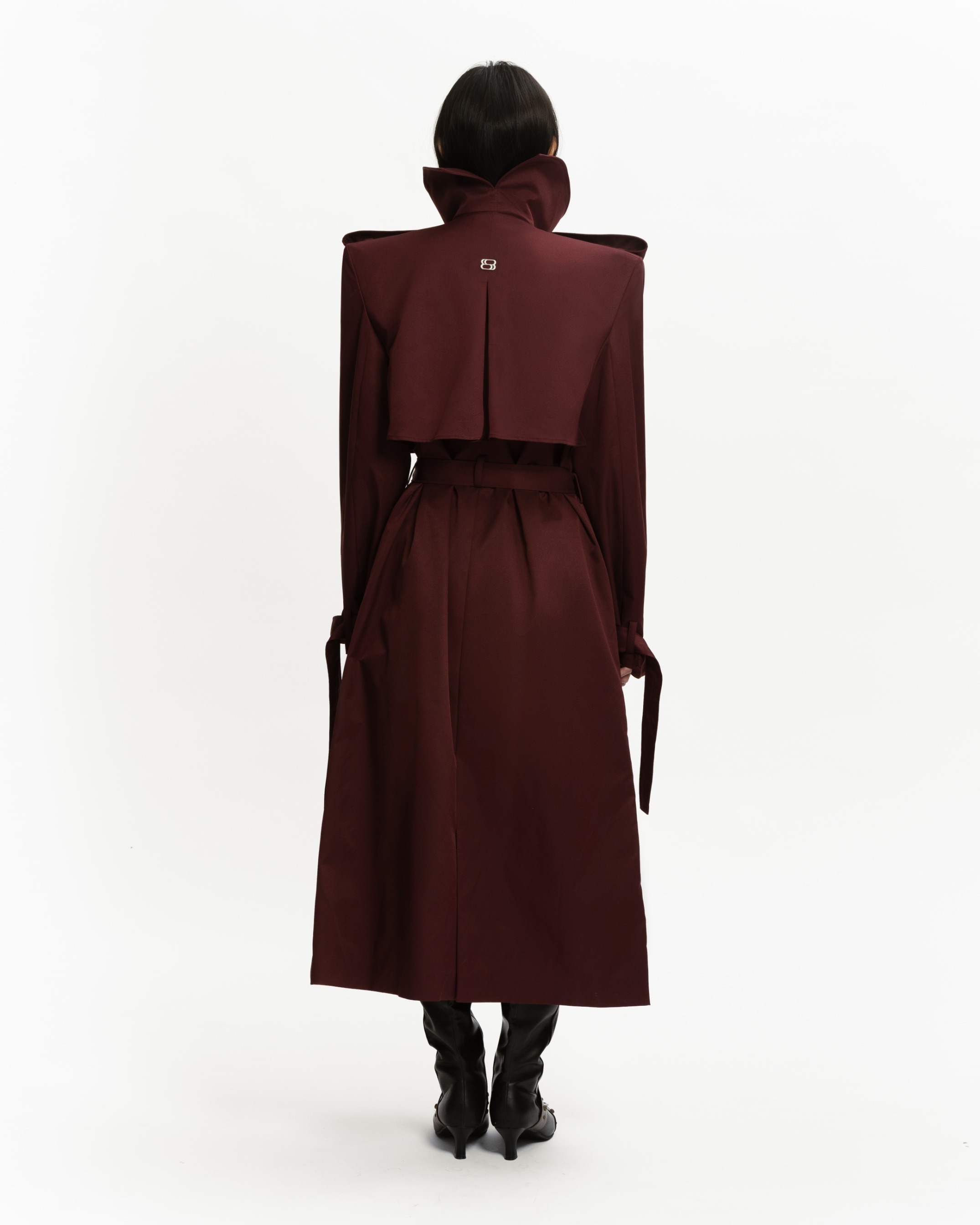 VEIL LONG TRENCH COAT