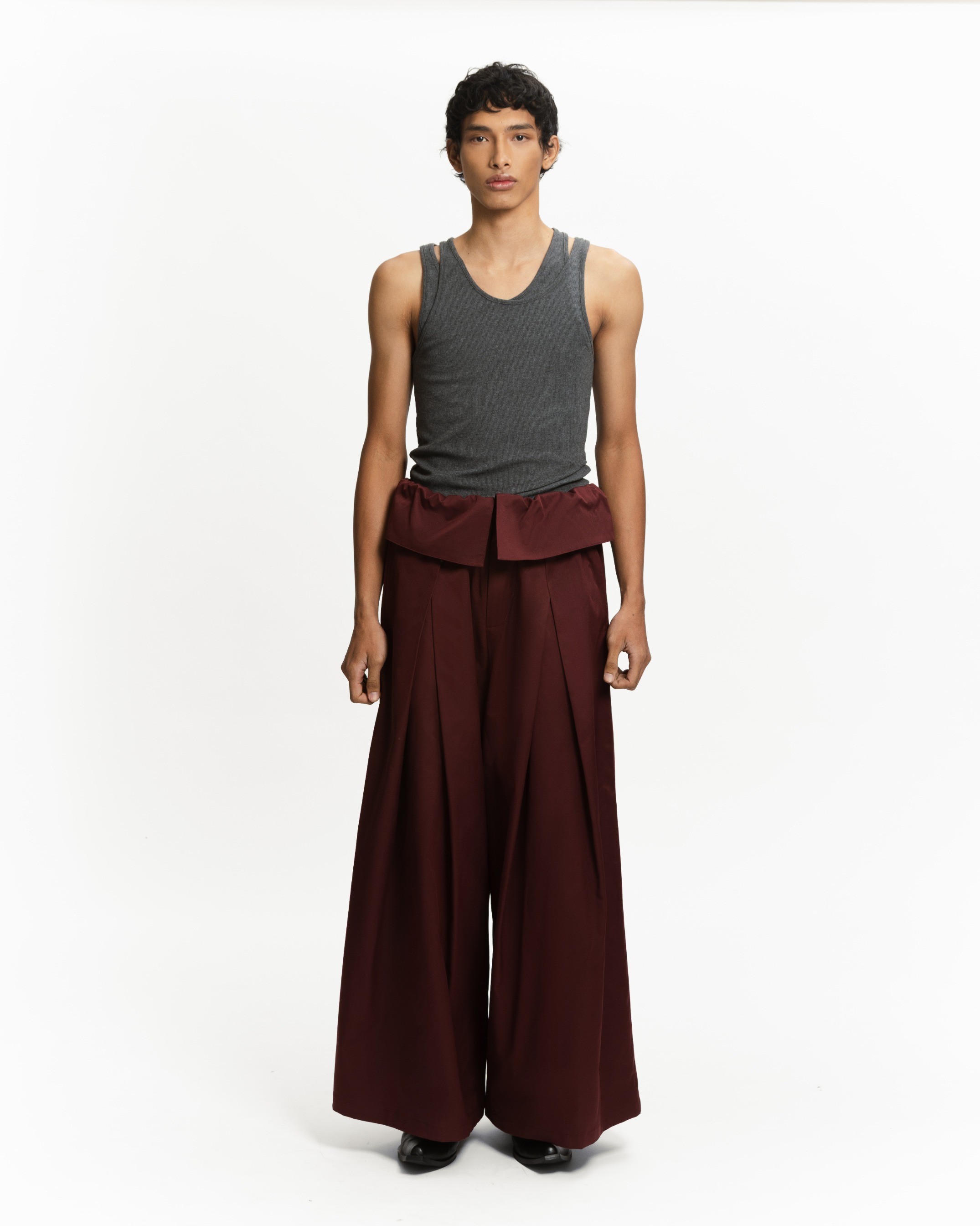LOOP FOLDED TROUSERS