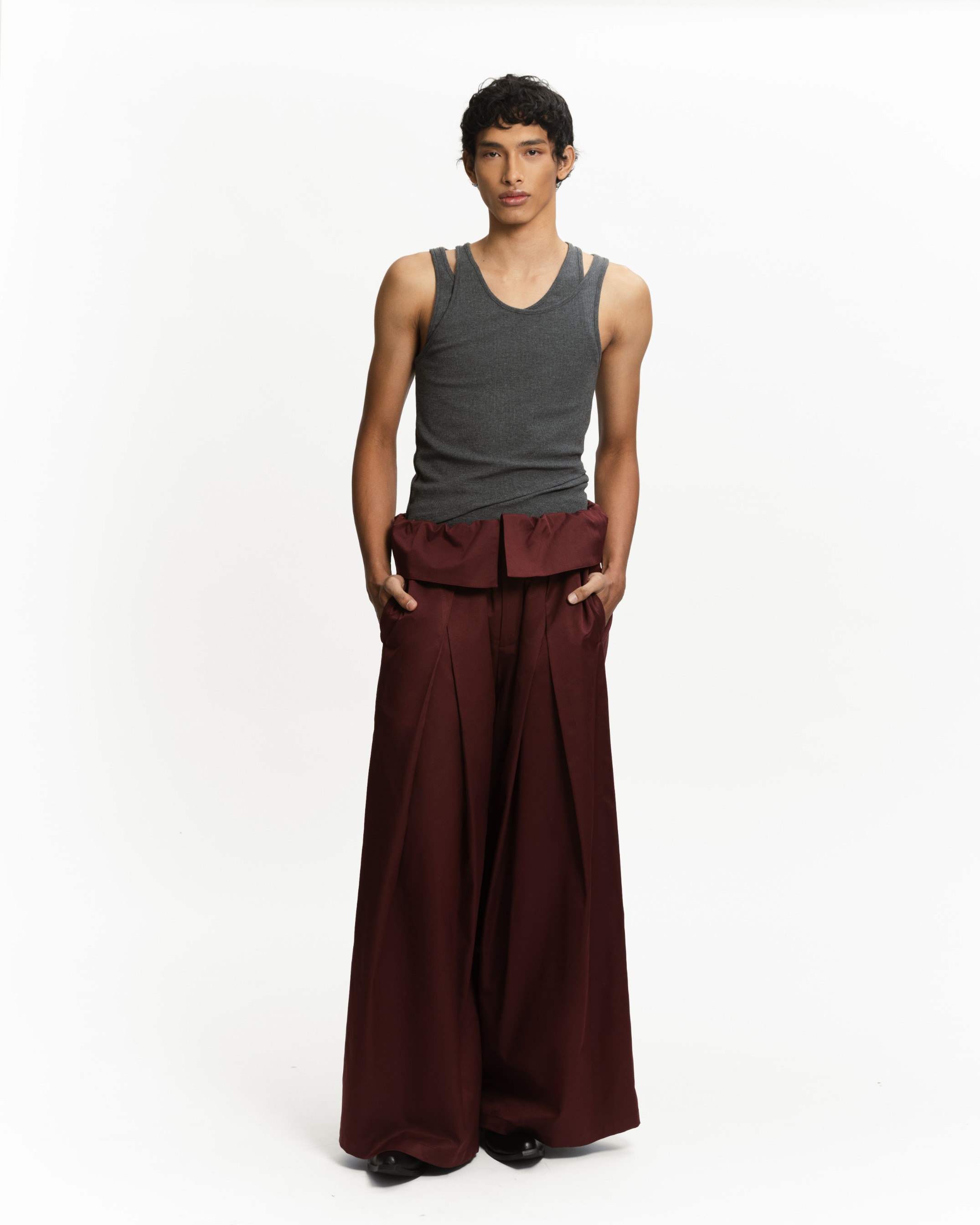 LOOP FOLDED TROUSERS