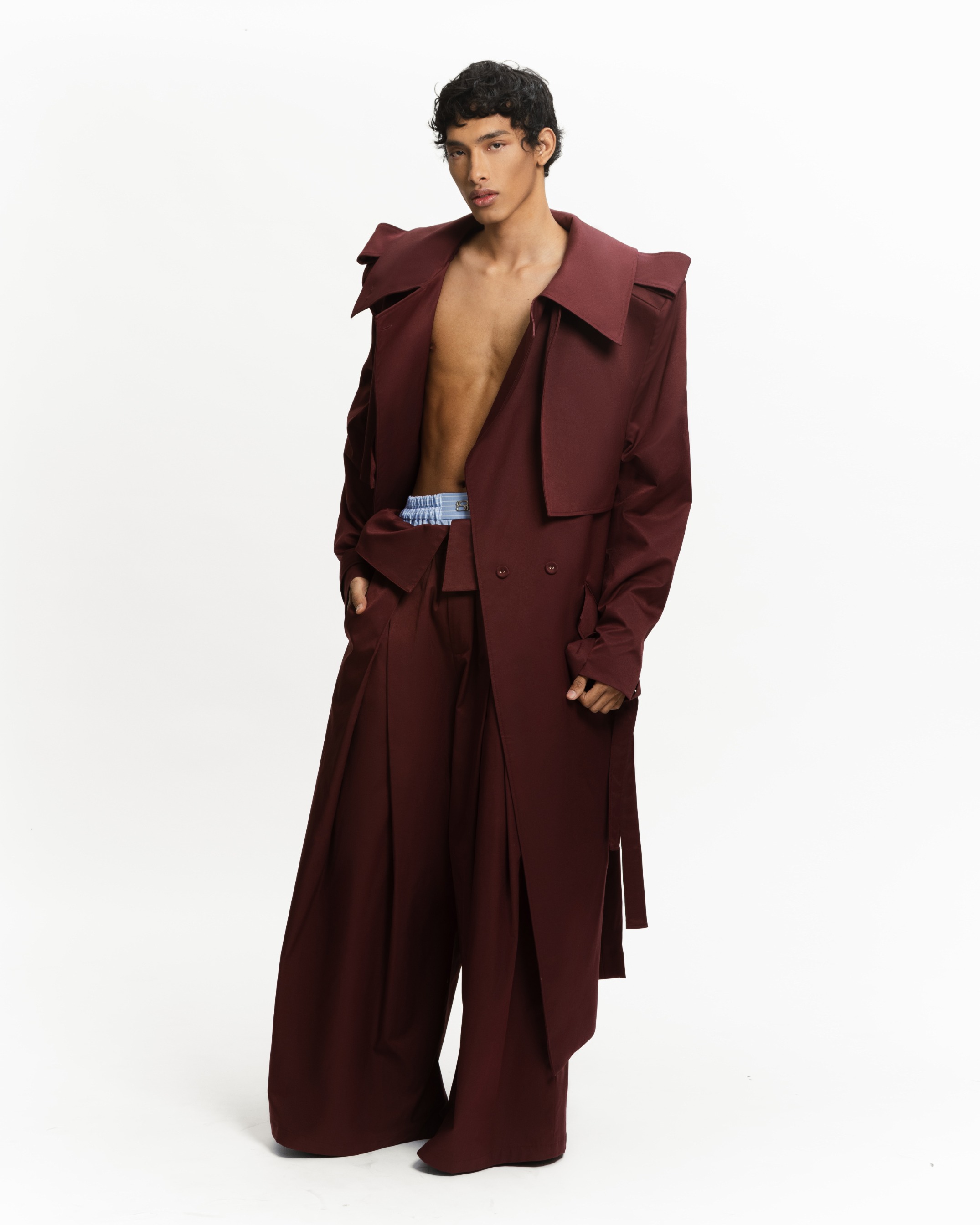 VEIL LONG TRENCH COAT