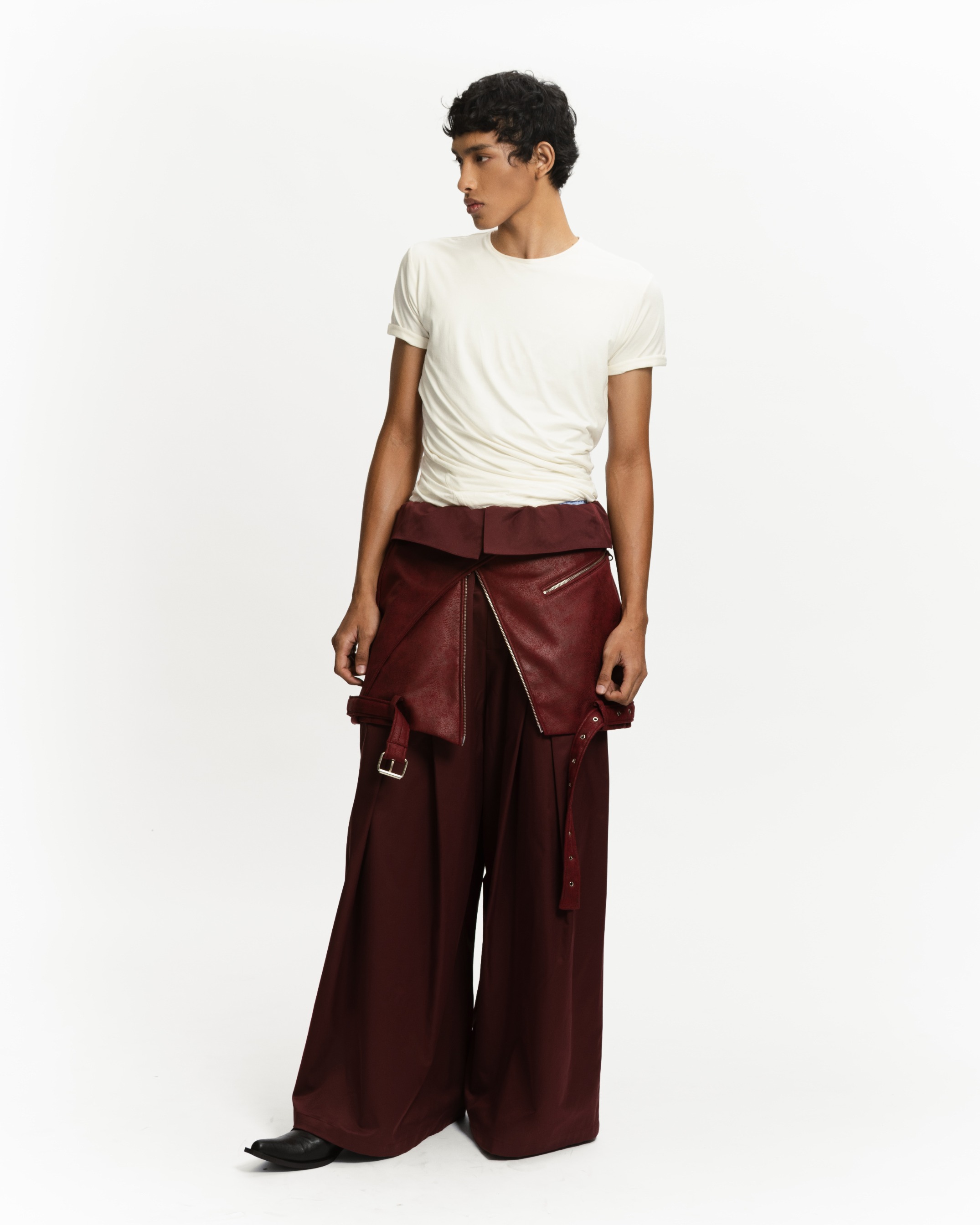 LOOP FOLDED TROUSERS