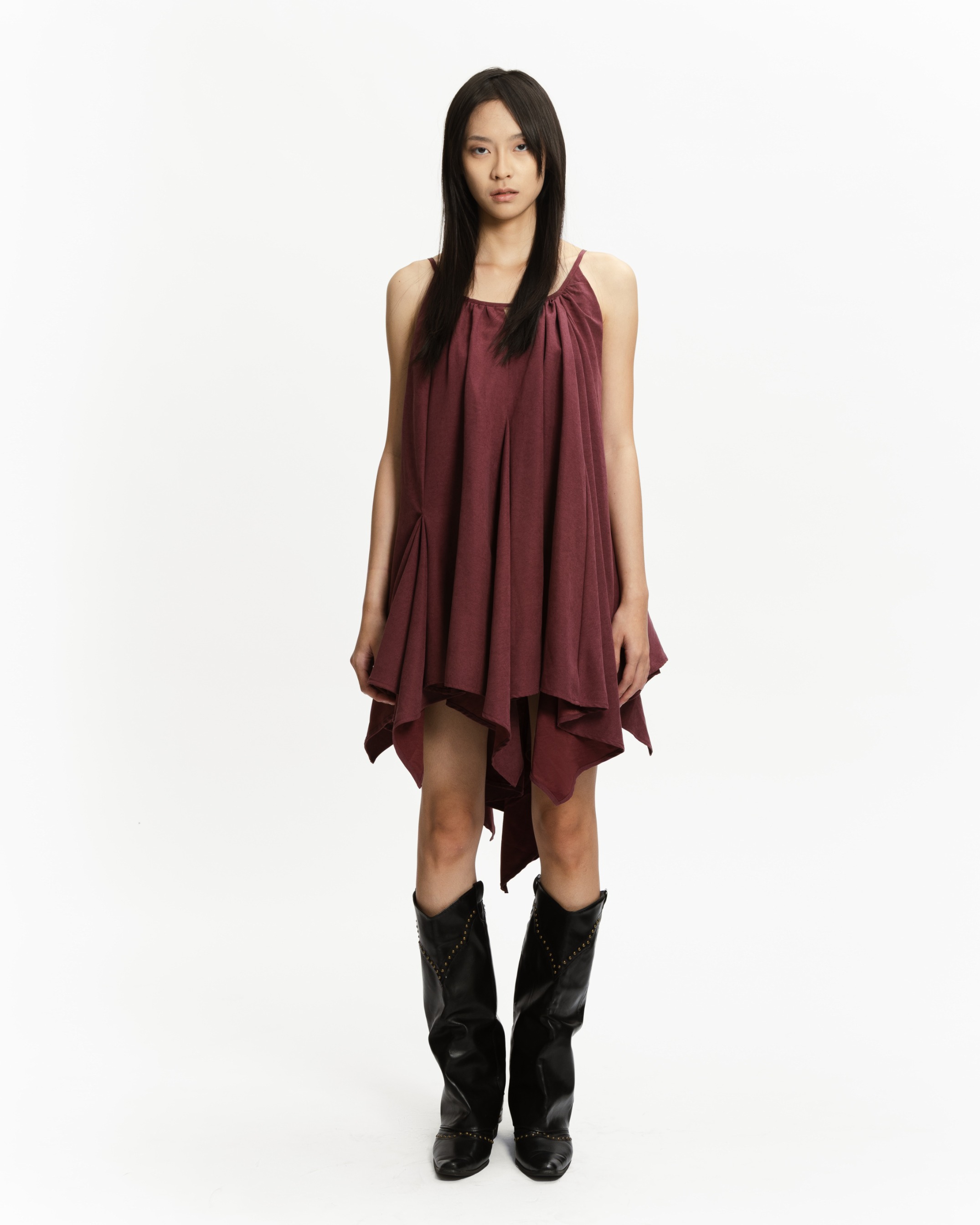 ORBIT GODET DRESS