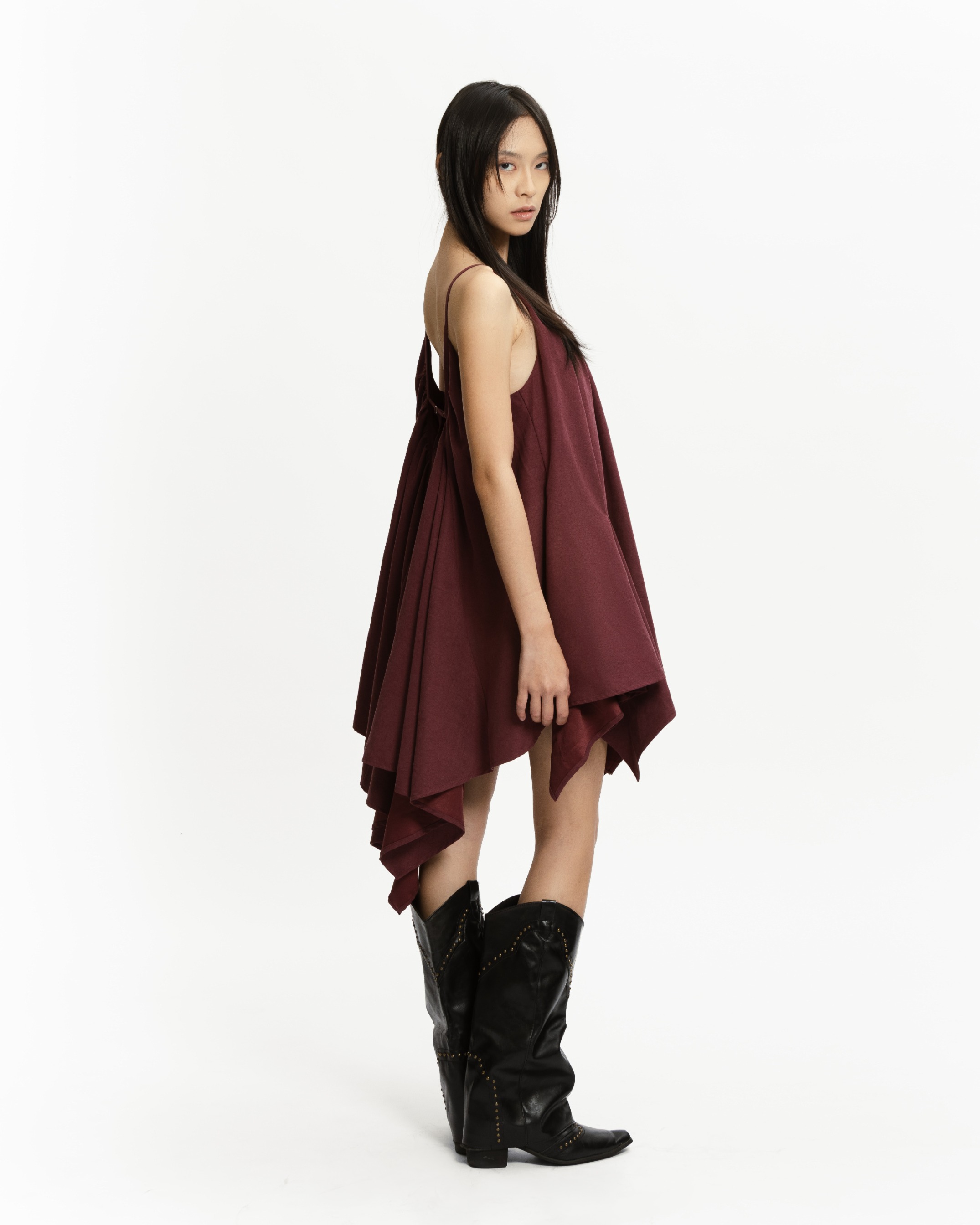 ORBIT GODET DRESS