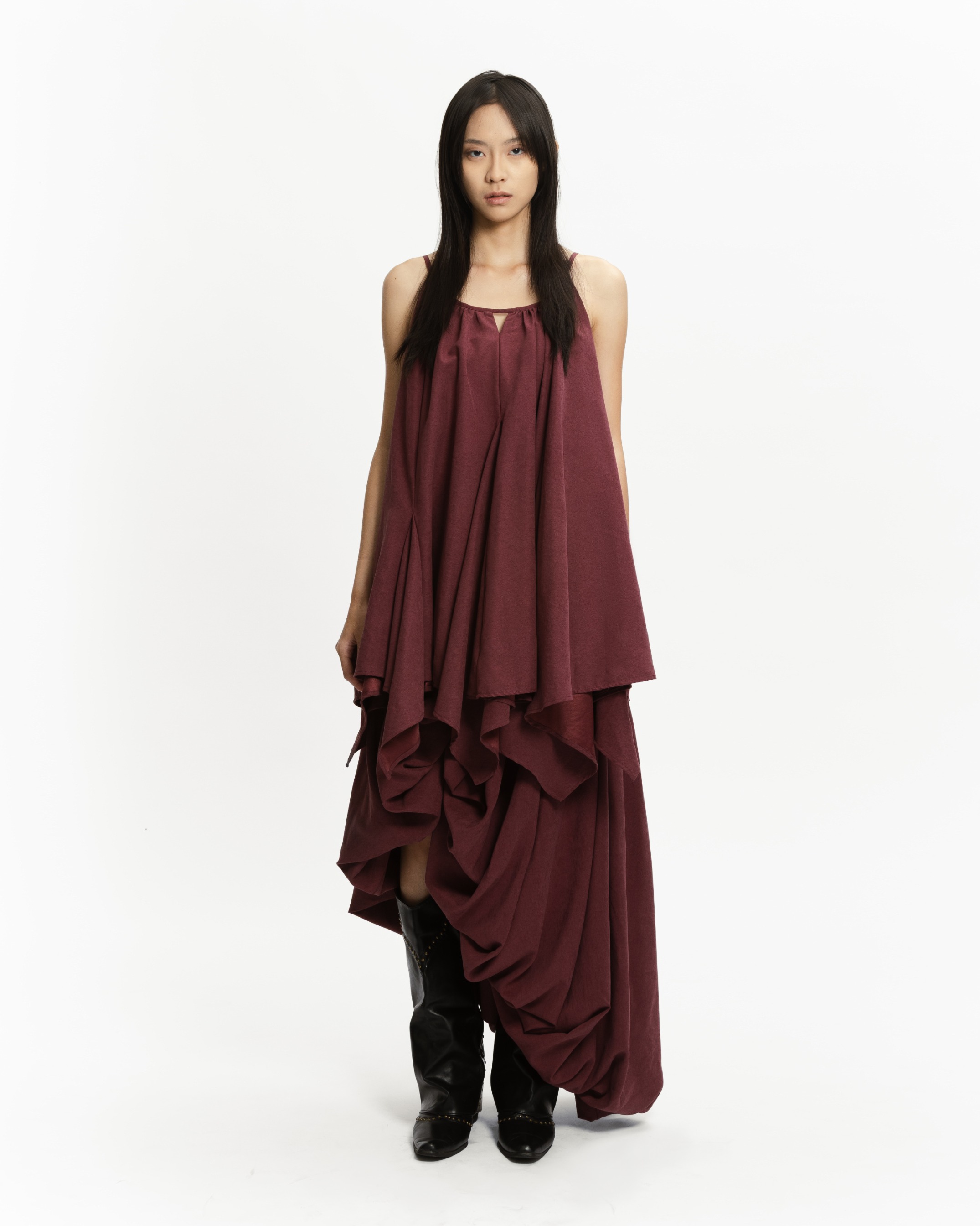 ORBIT GODET DRESS