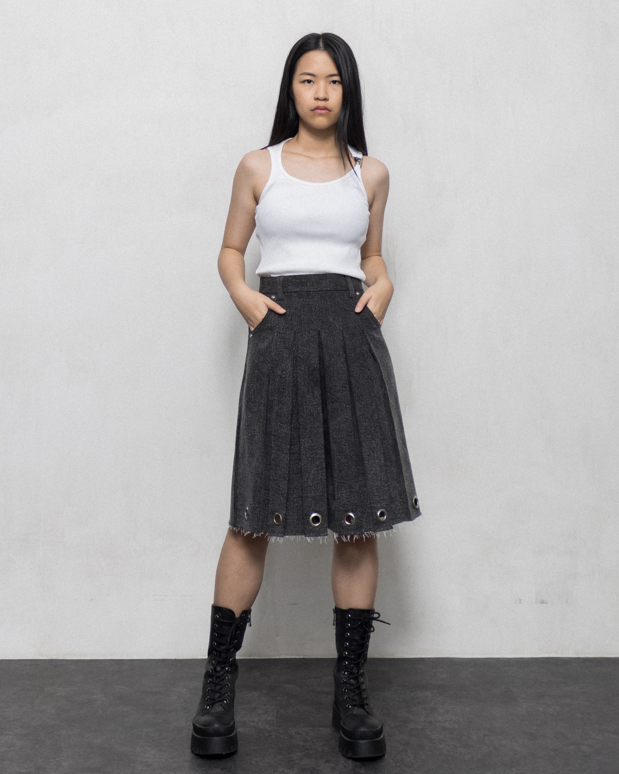 PLEATED SKORT. 2.0