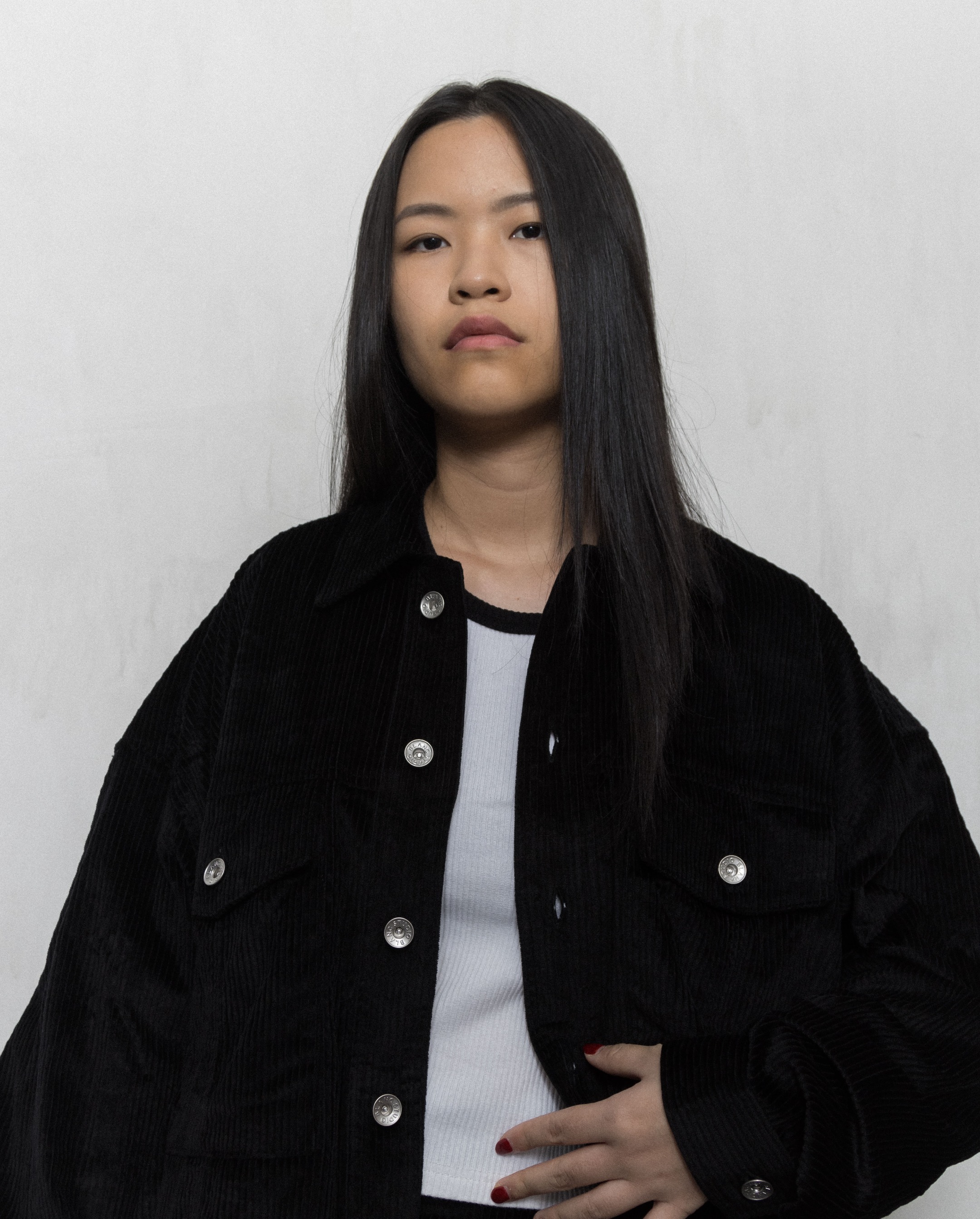 BALLOON OUTER SHIRT - BLACK