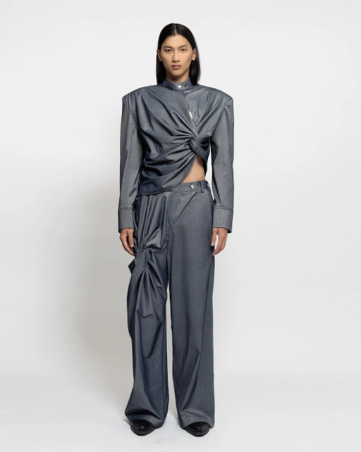 Image of VOID TROUSERS - BLUE