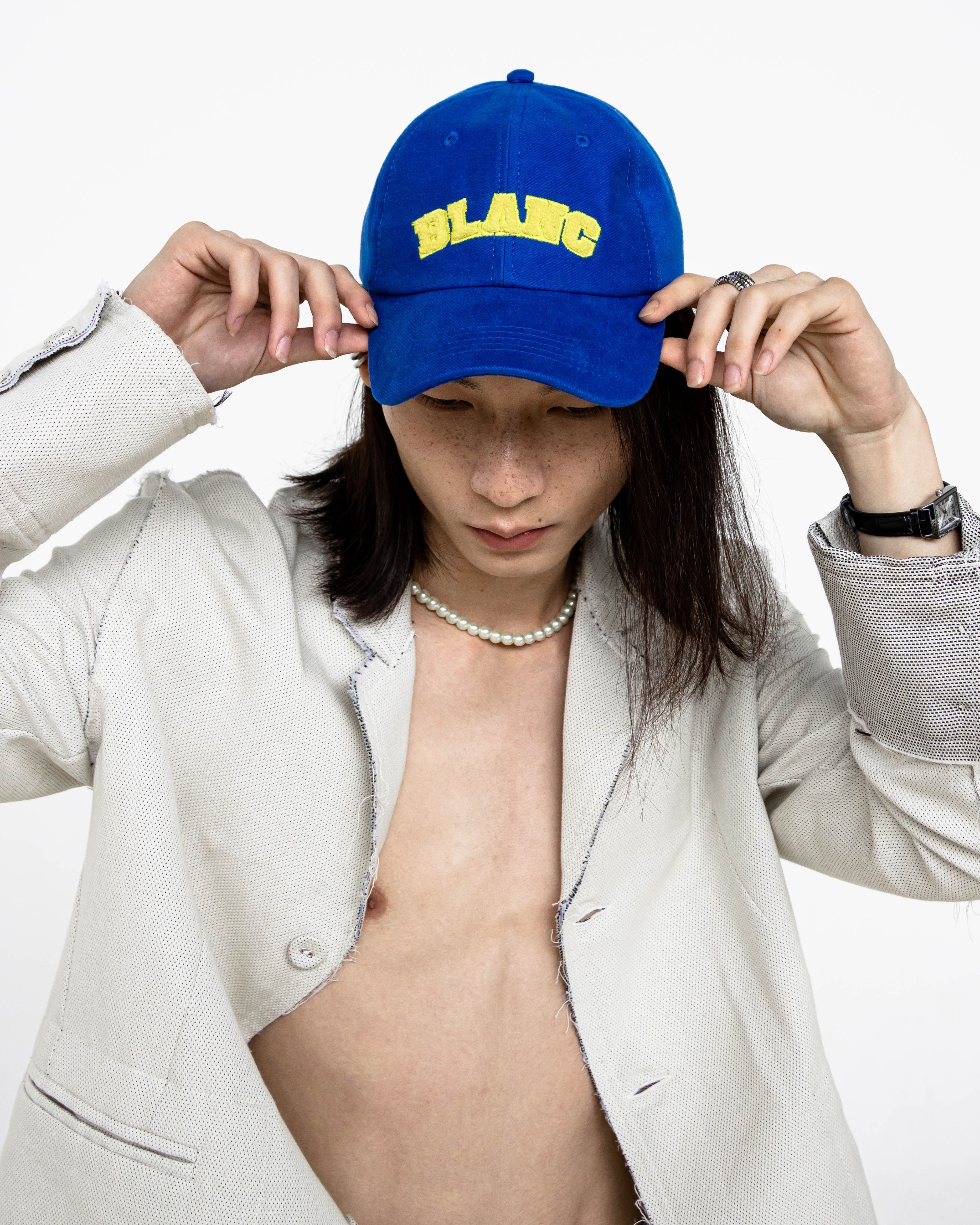BLANC UNI CAP - BLUE