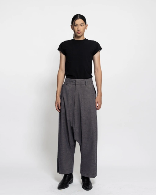 Image of DOME TROUSERS - HERRINGBONE
