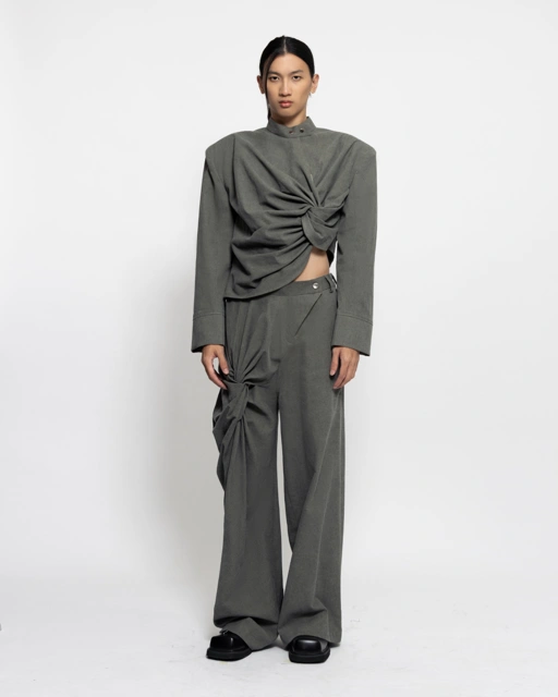 Image of VOID TROUSERS - GREEN