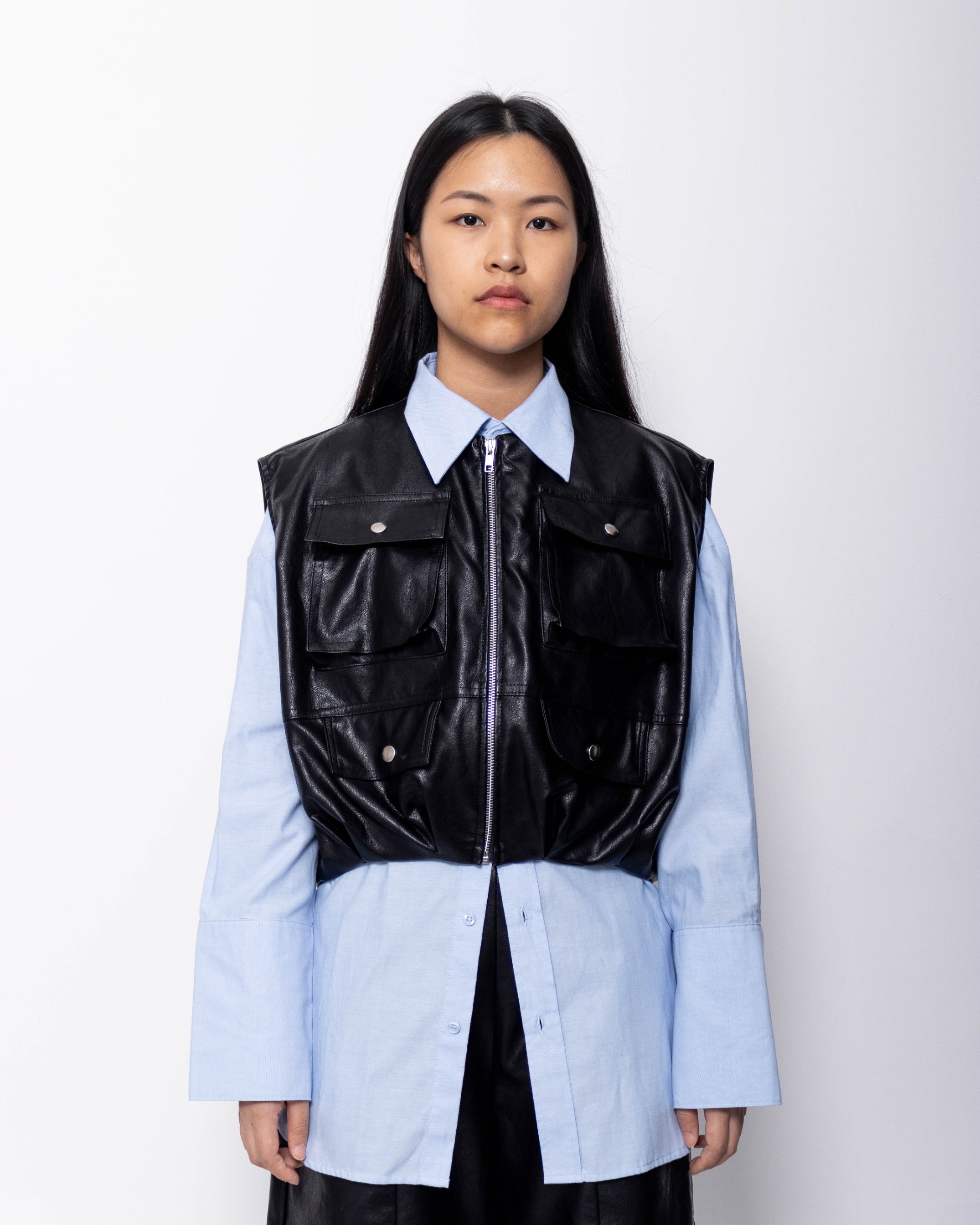 BALLOON LEATHER VEST