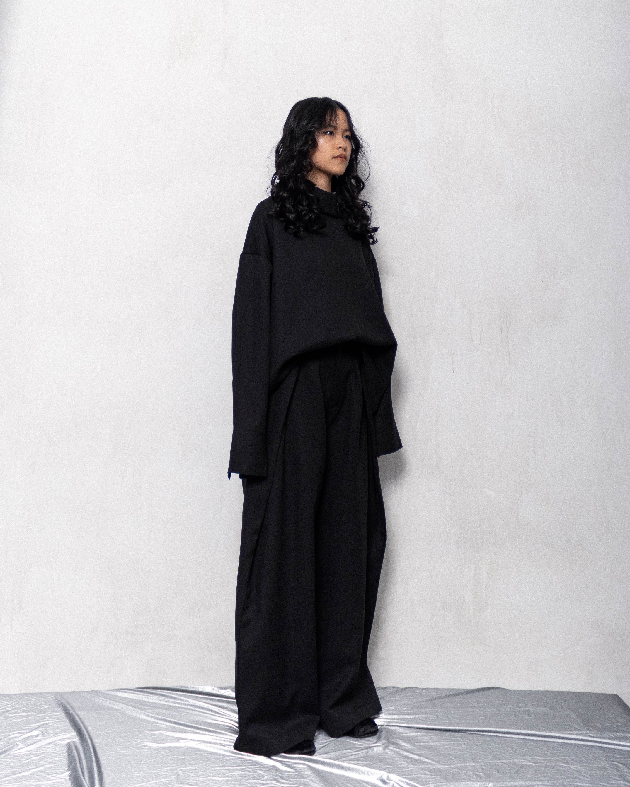MAJOR OVERSIZE TOP - BLACK