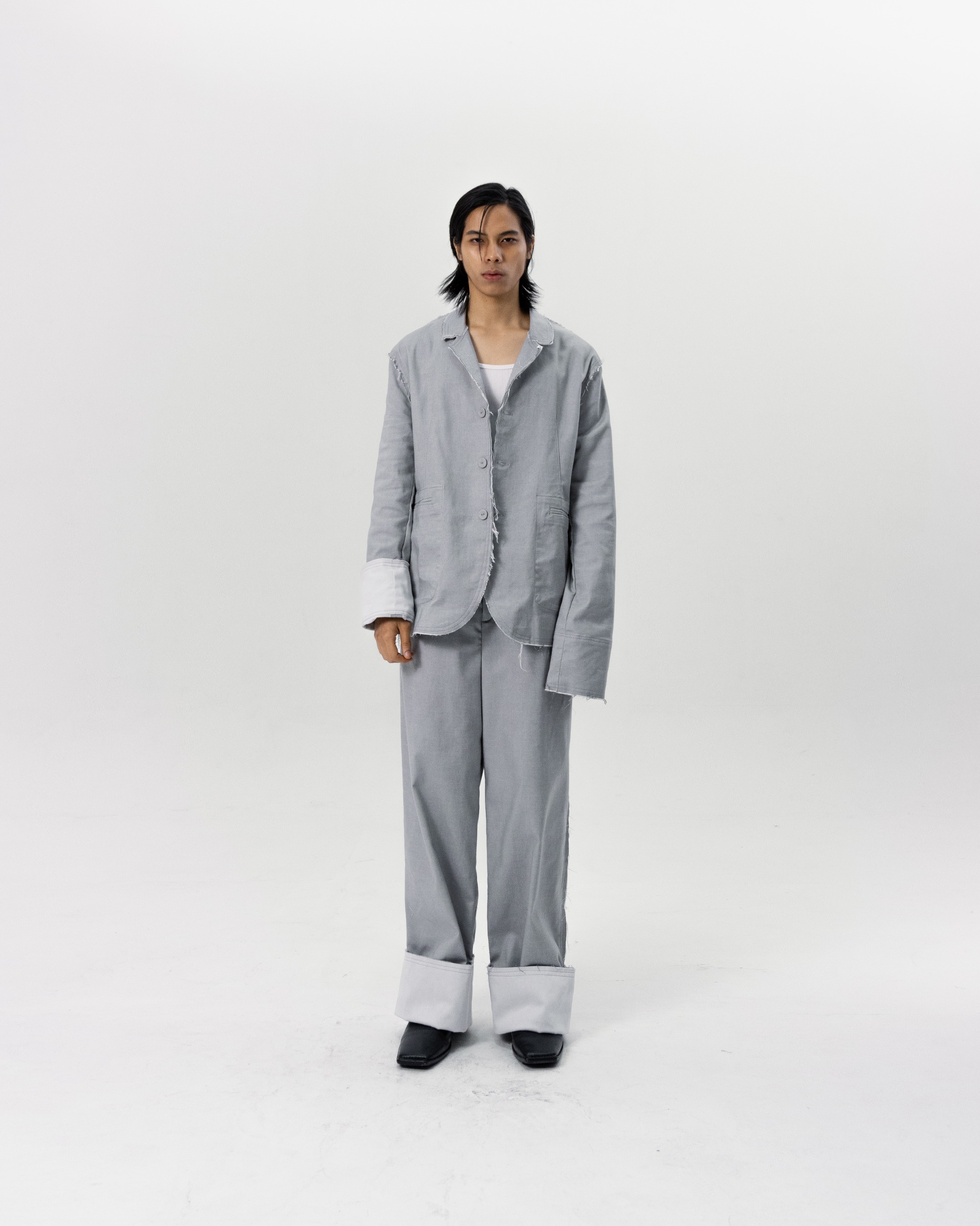 ASSEMBLY RELAX BLAZER - LIGHT GRAY