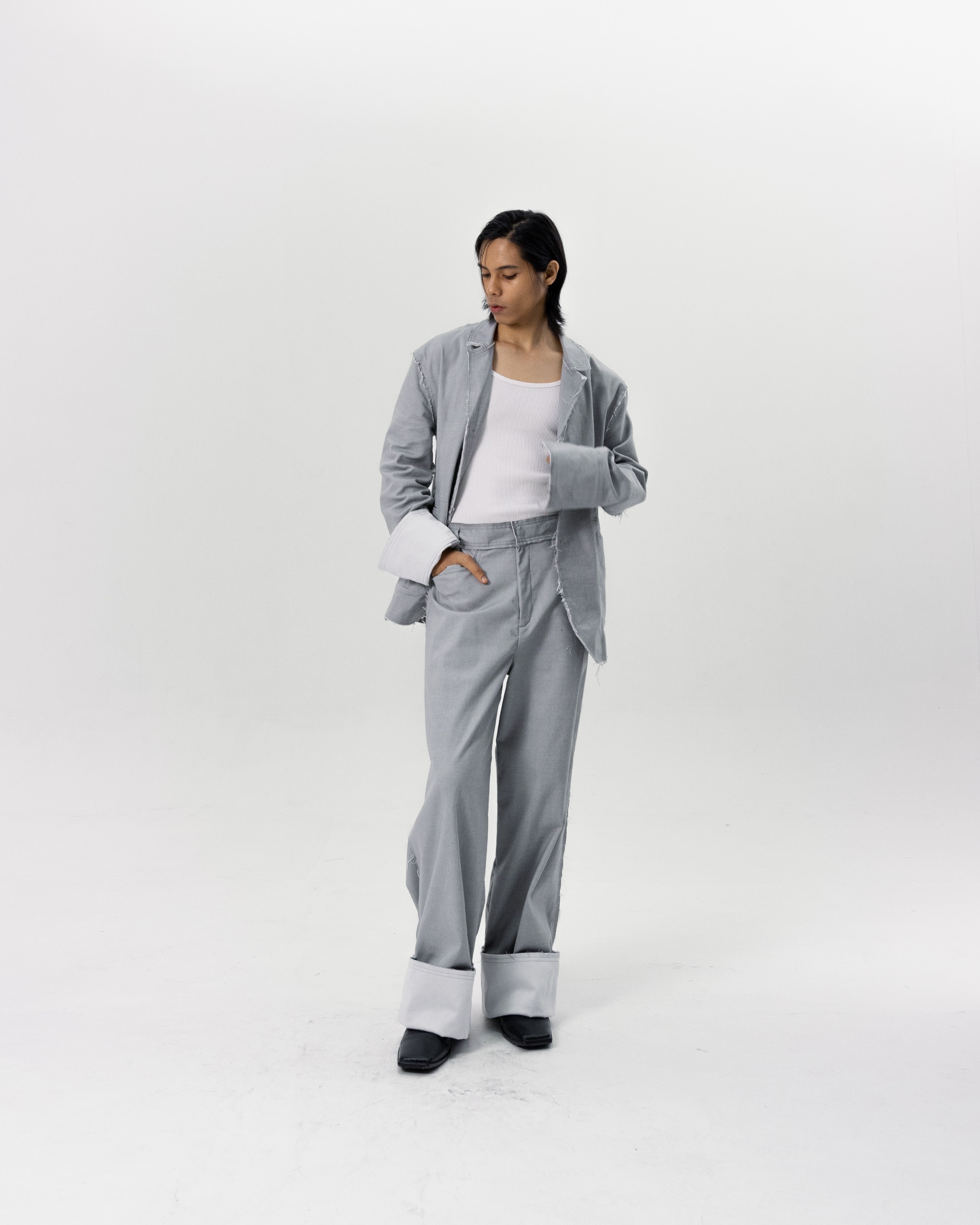 ASSEMBLY RELAX BLAZER - LIGHT GRAY
