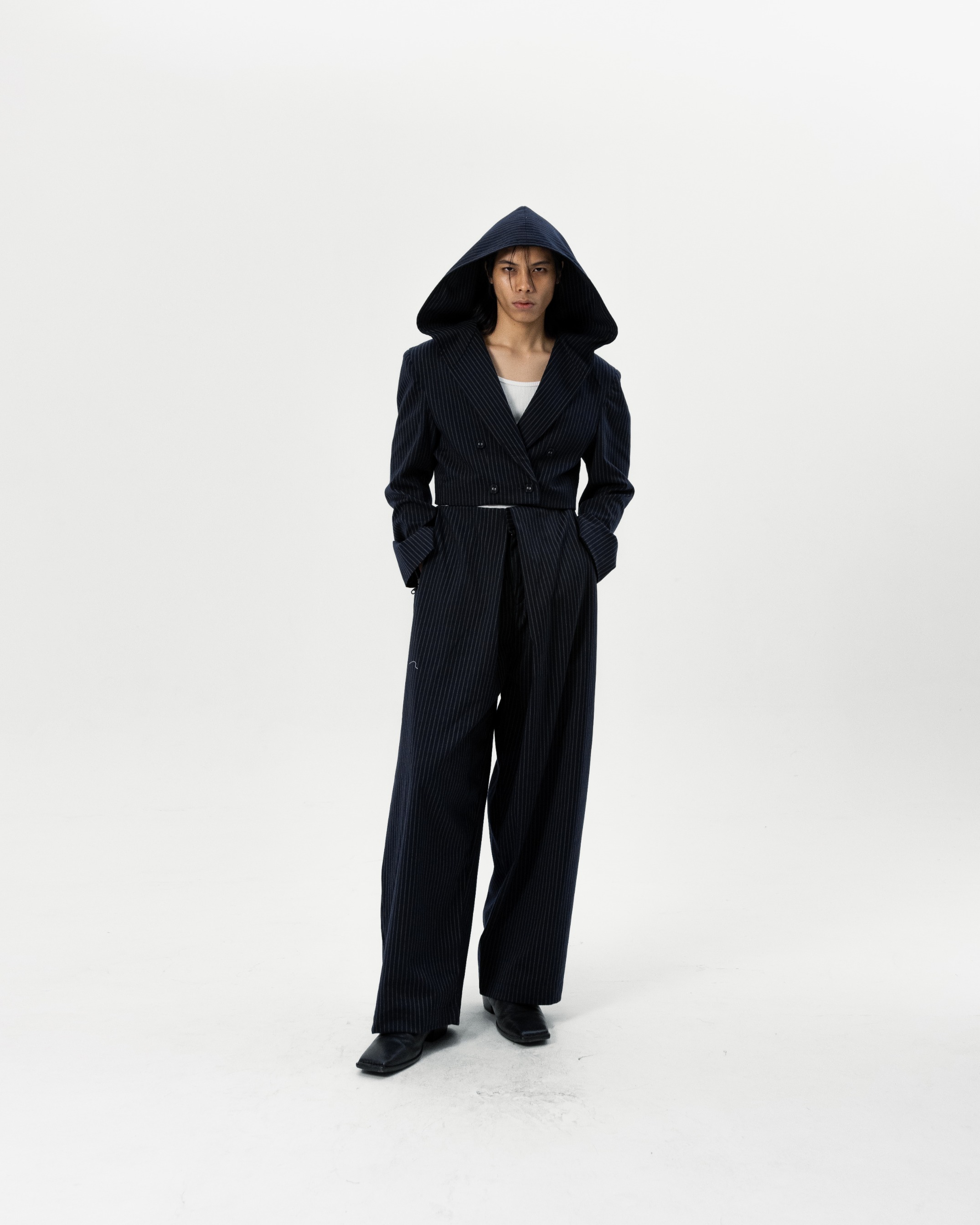 SHADOW HOODED BLAZER