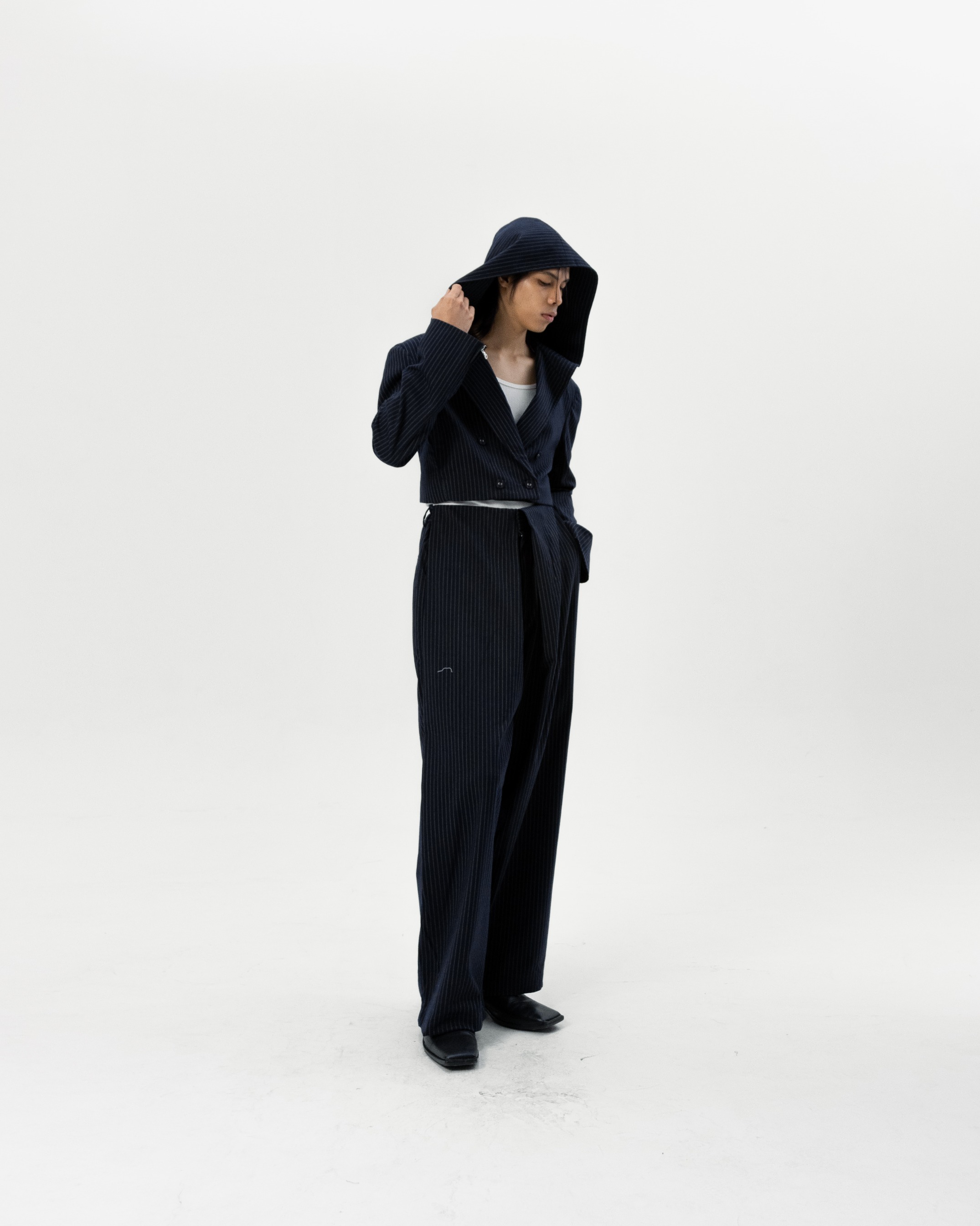 SHADOW HOODED BLAZER