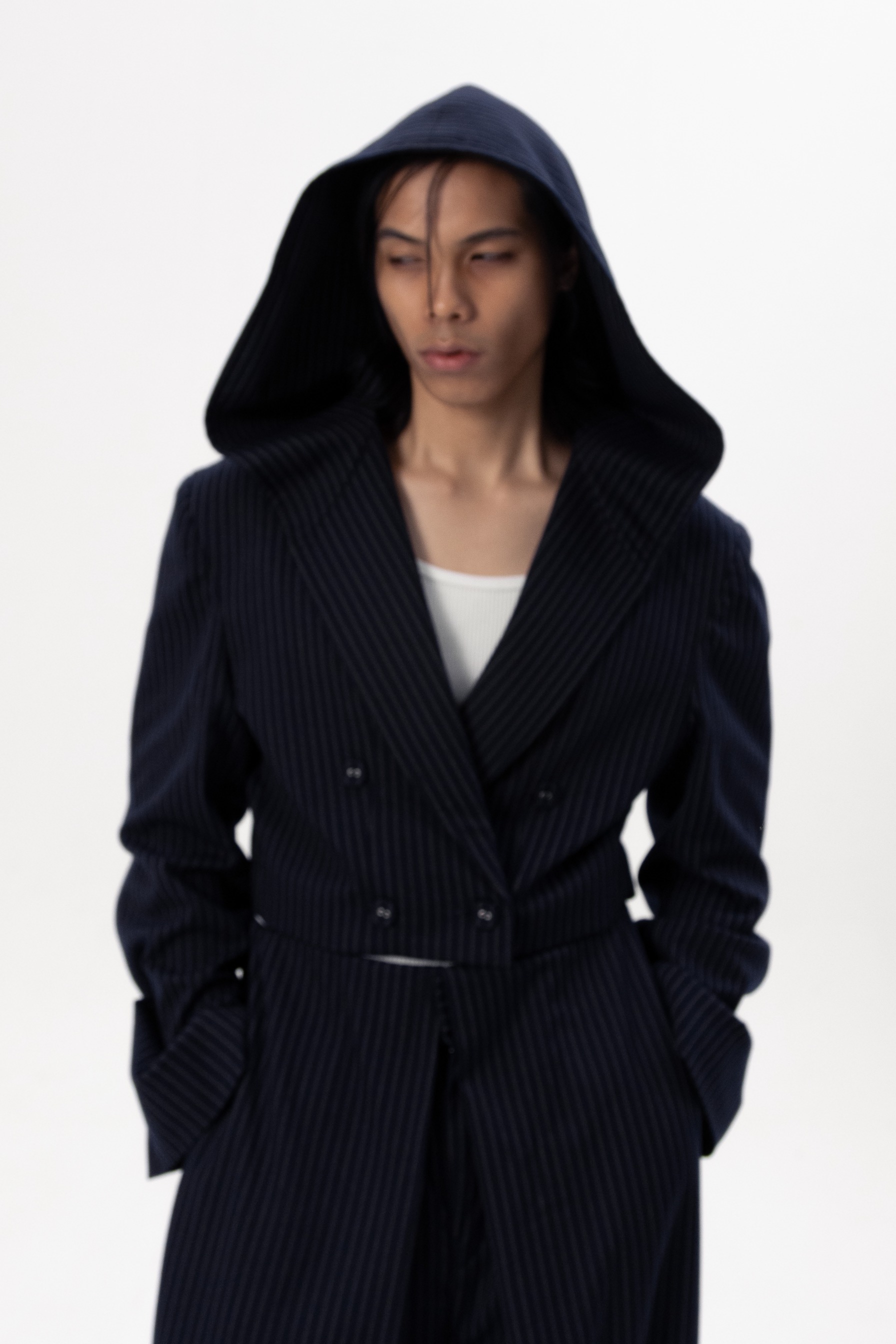 SHADOW HOODED BLAZER