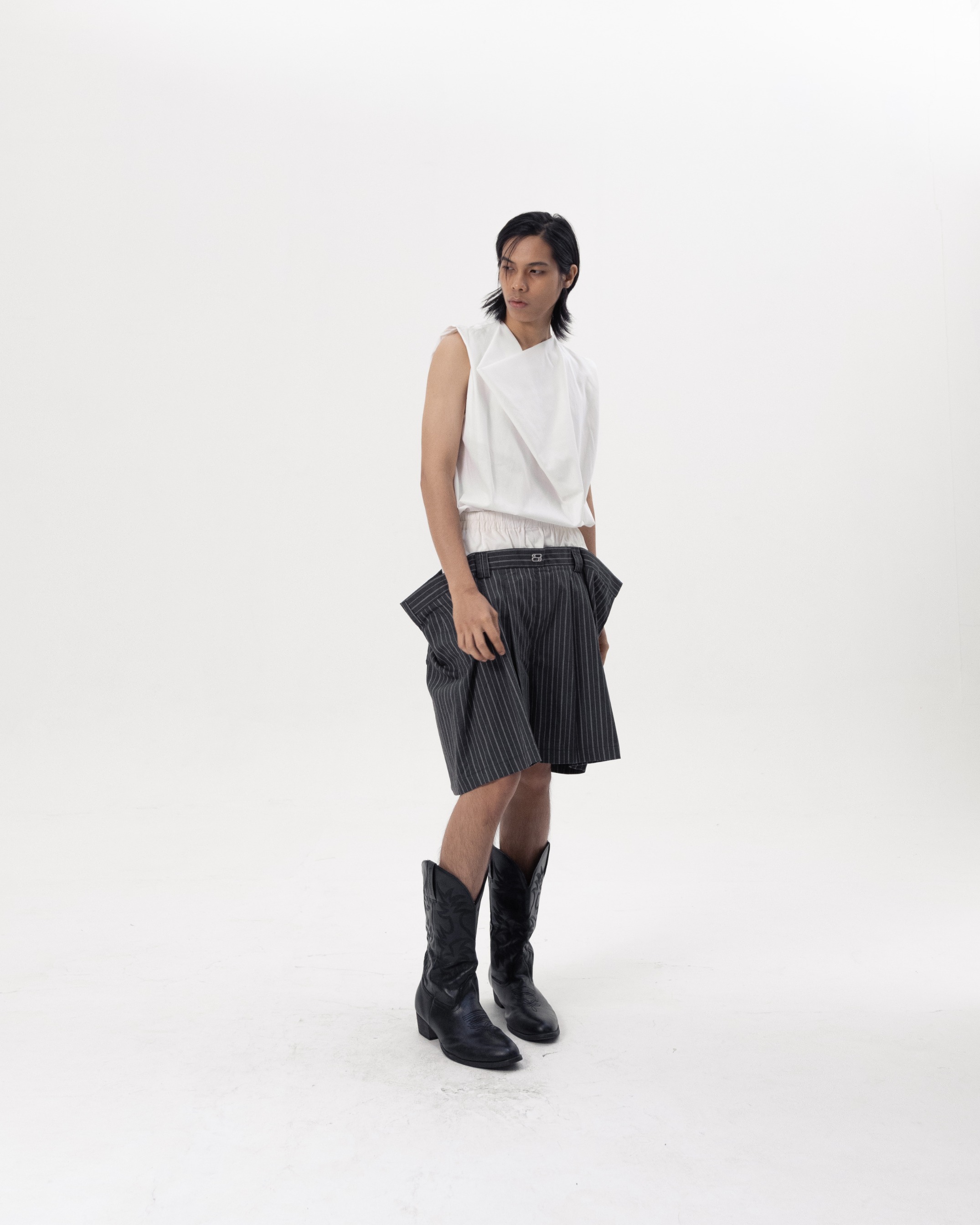 PEDESTRIAN LAYERED SHORTS