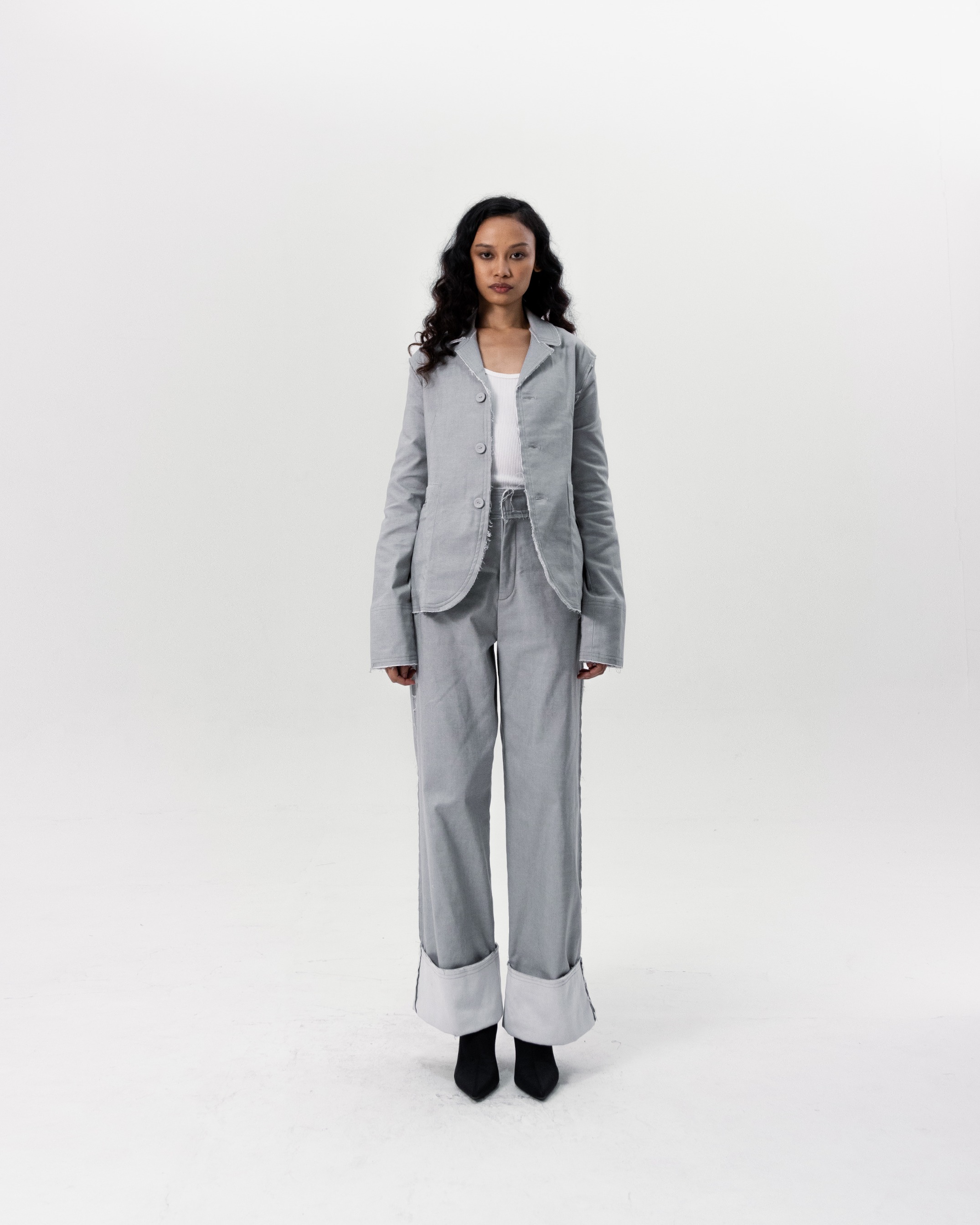 ASSEMBLY RELAX BLAZER - LIGHT GRAY
