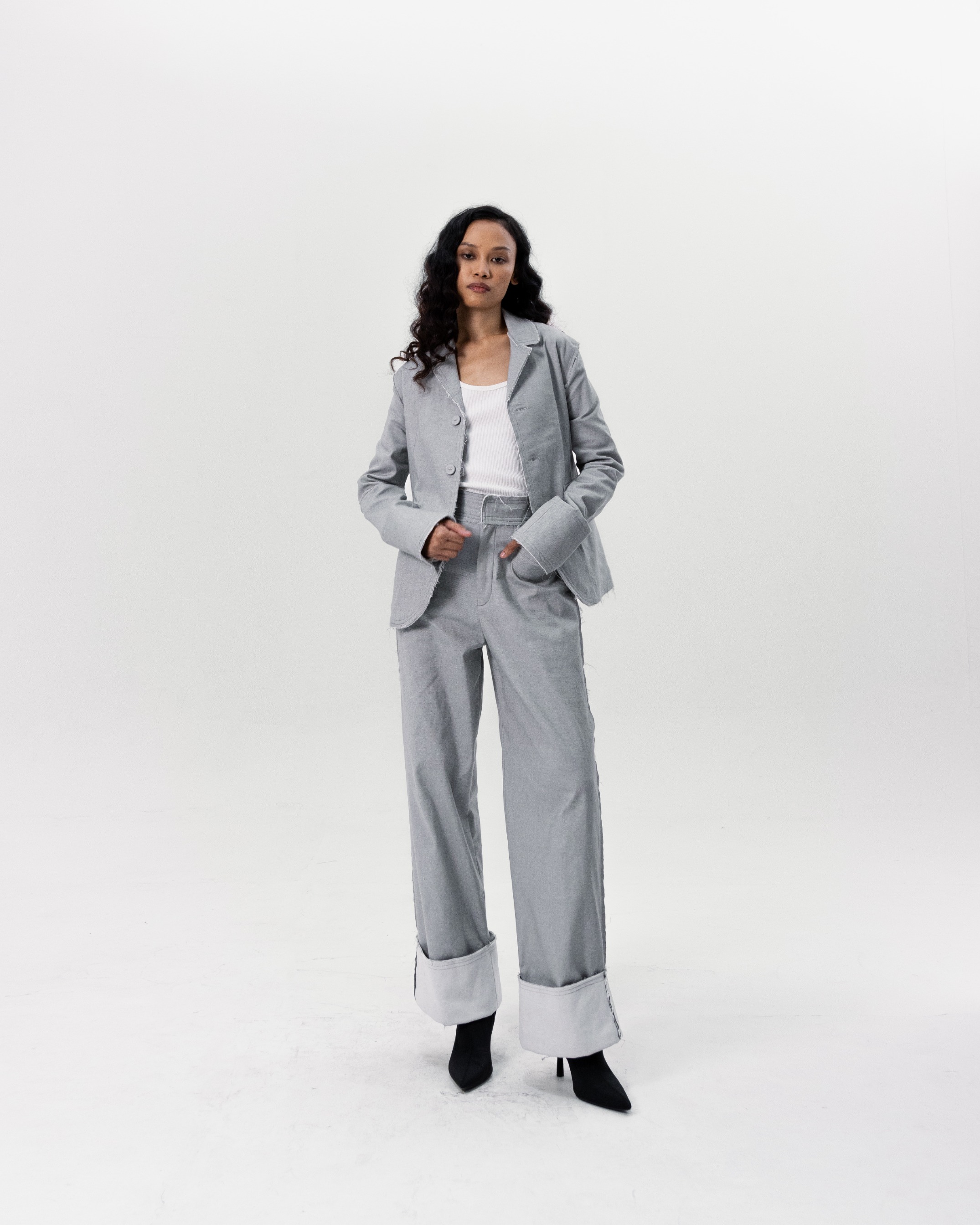 ASSEMBLY RELAX BLAZER - LIGHT GRAY