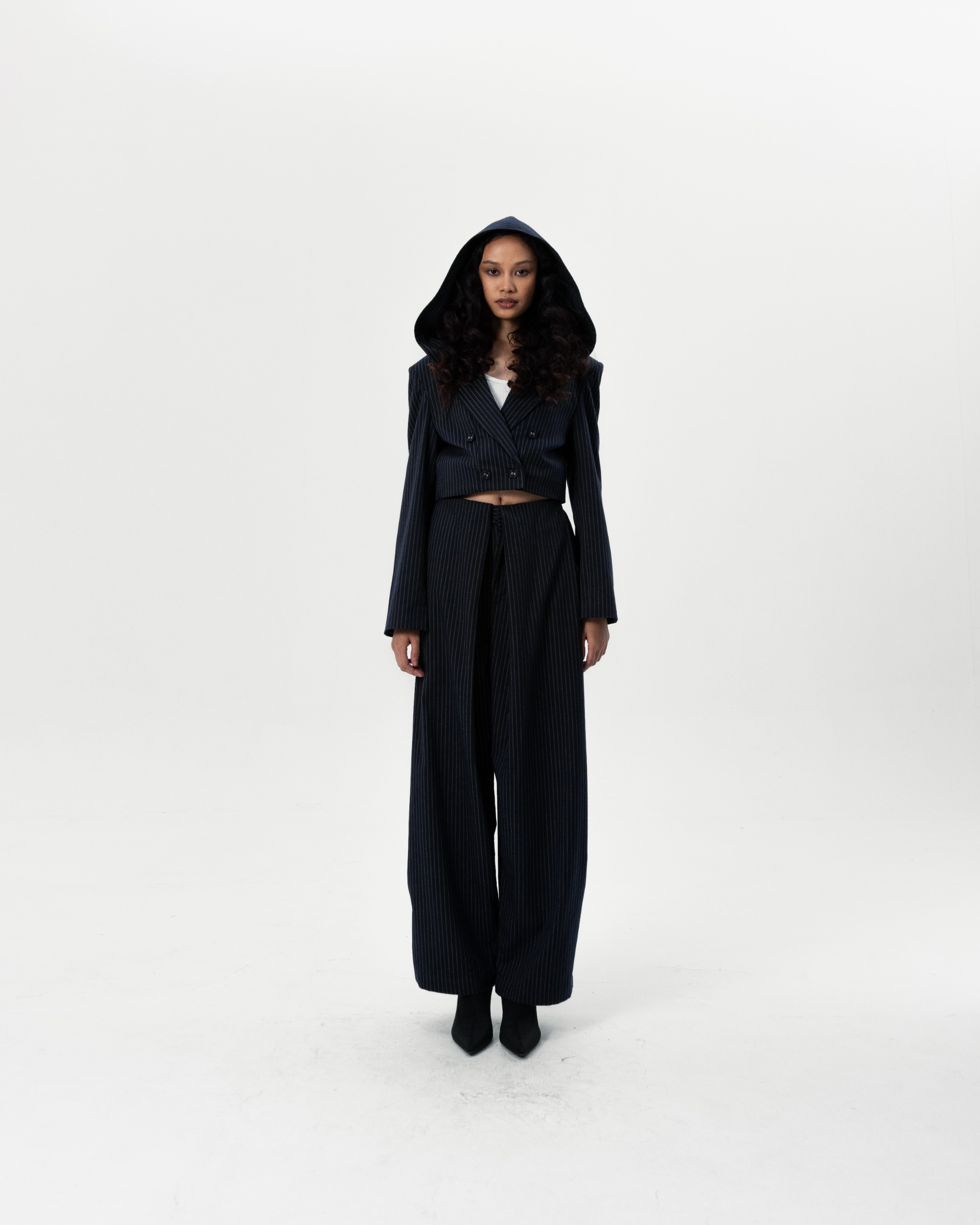 SHADOW HOODED BLAZER