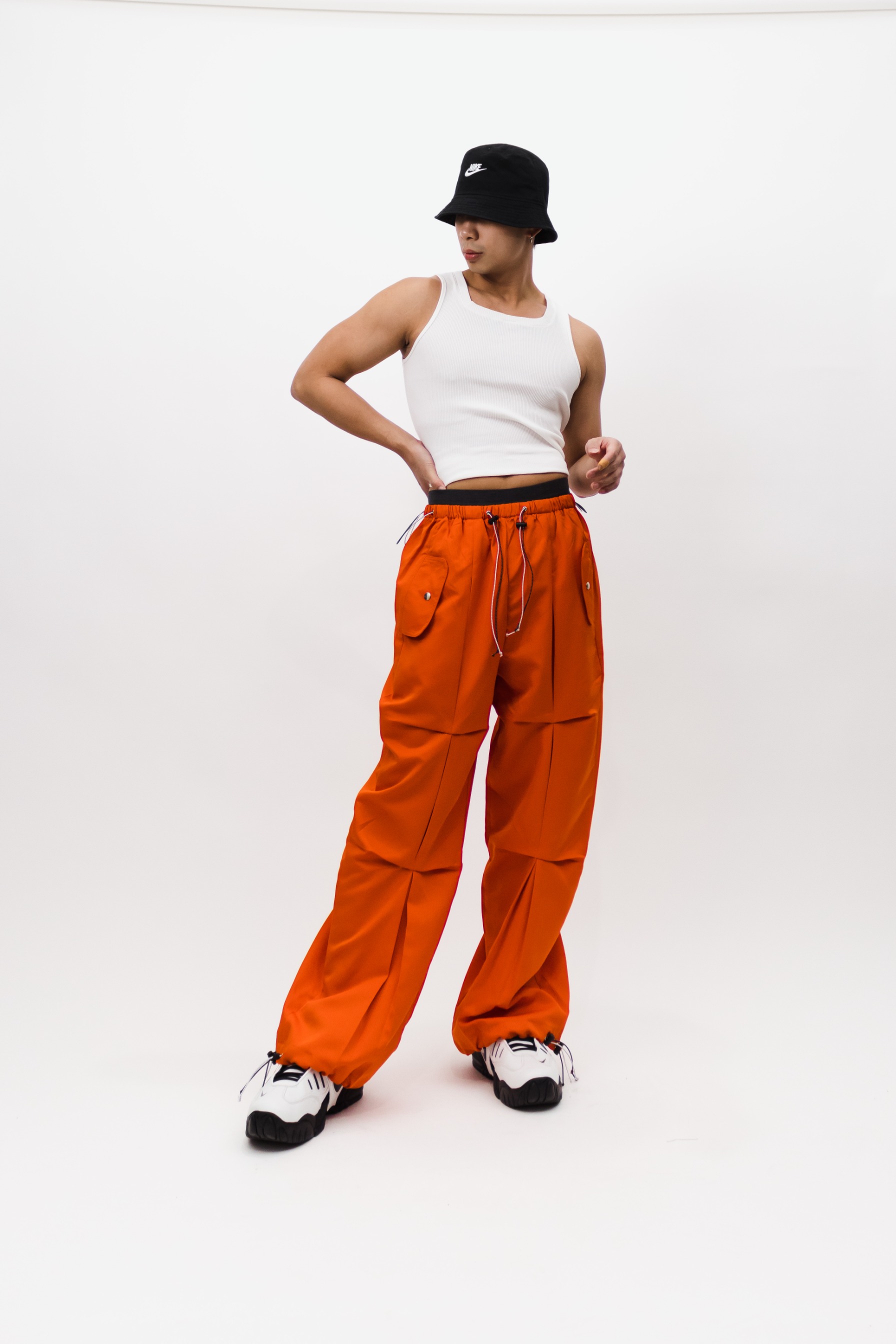 GATHER TRACK PANTS - TRAFFIC CONE