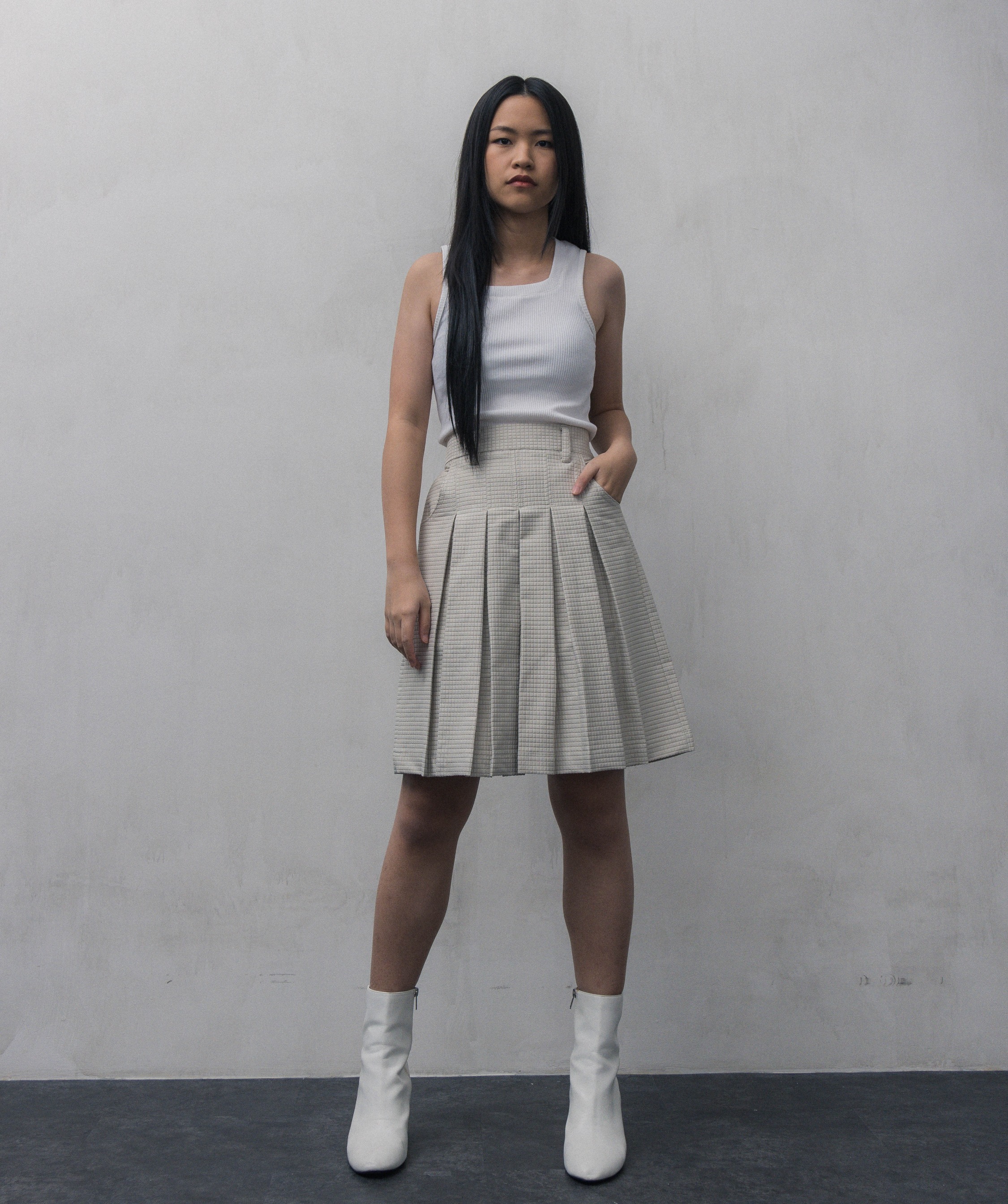 PLEATED SKORT
