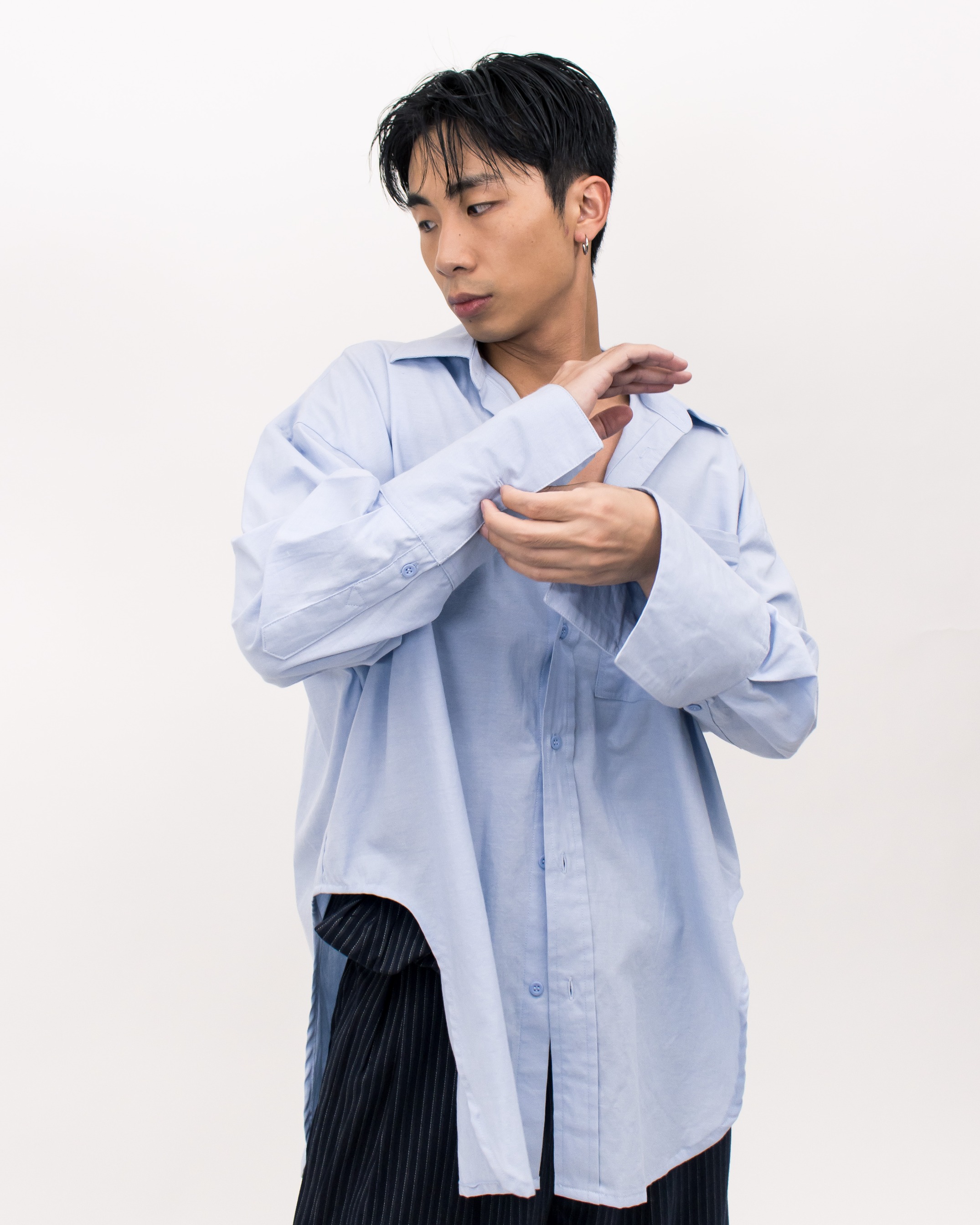 ARCH OVERSIZE SHIRT - BABY BLUE