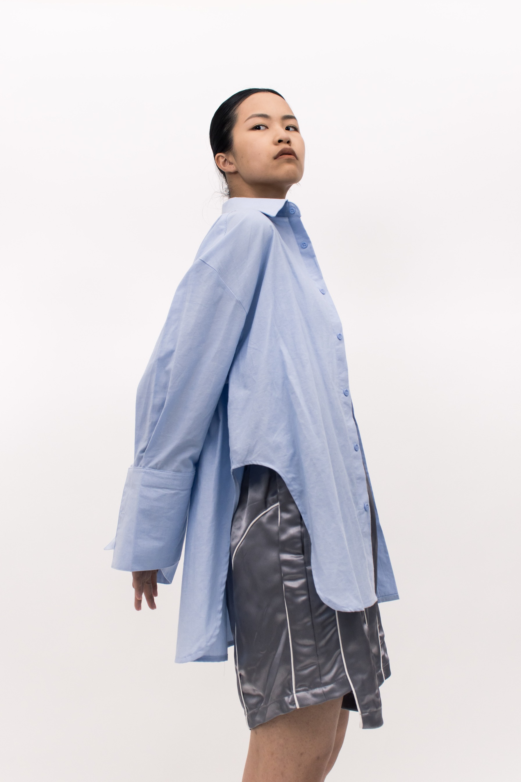 ARCH OVERSIZE SHIRT - BABY BLUE