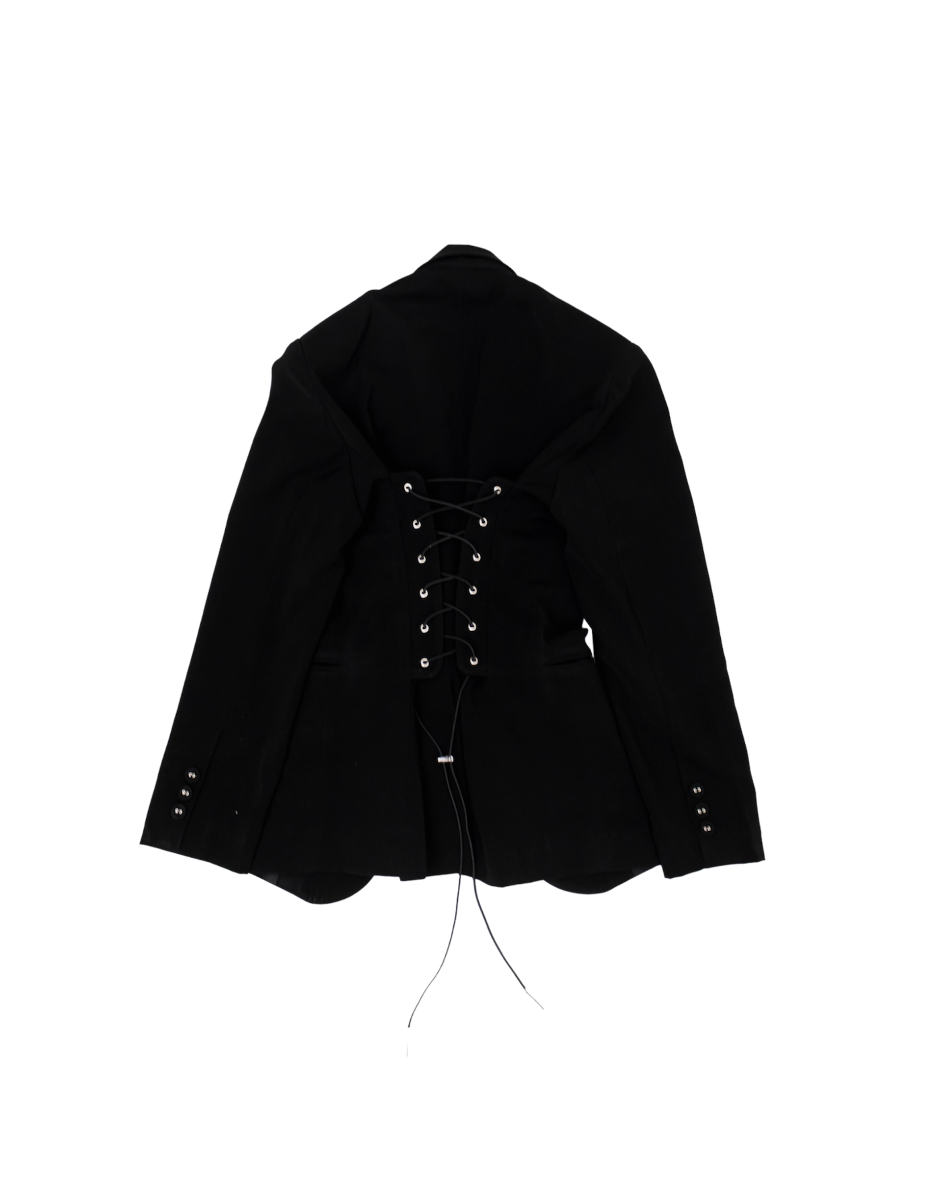OVERSIZE CORSET BLAZER - BLACK