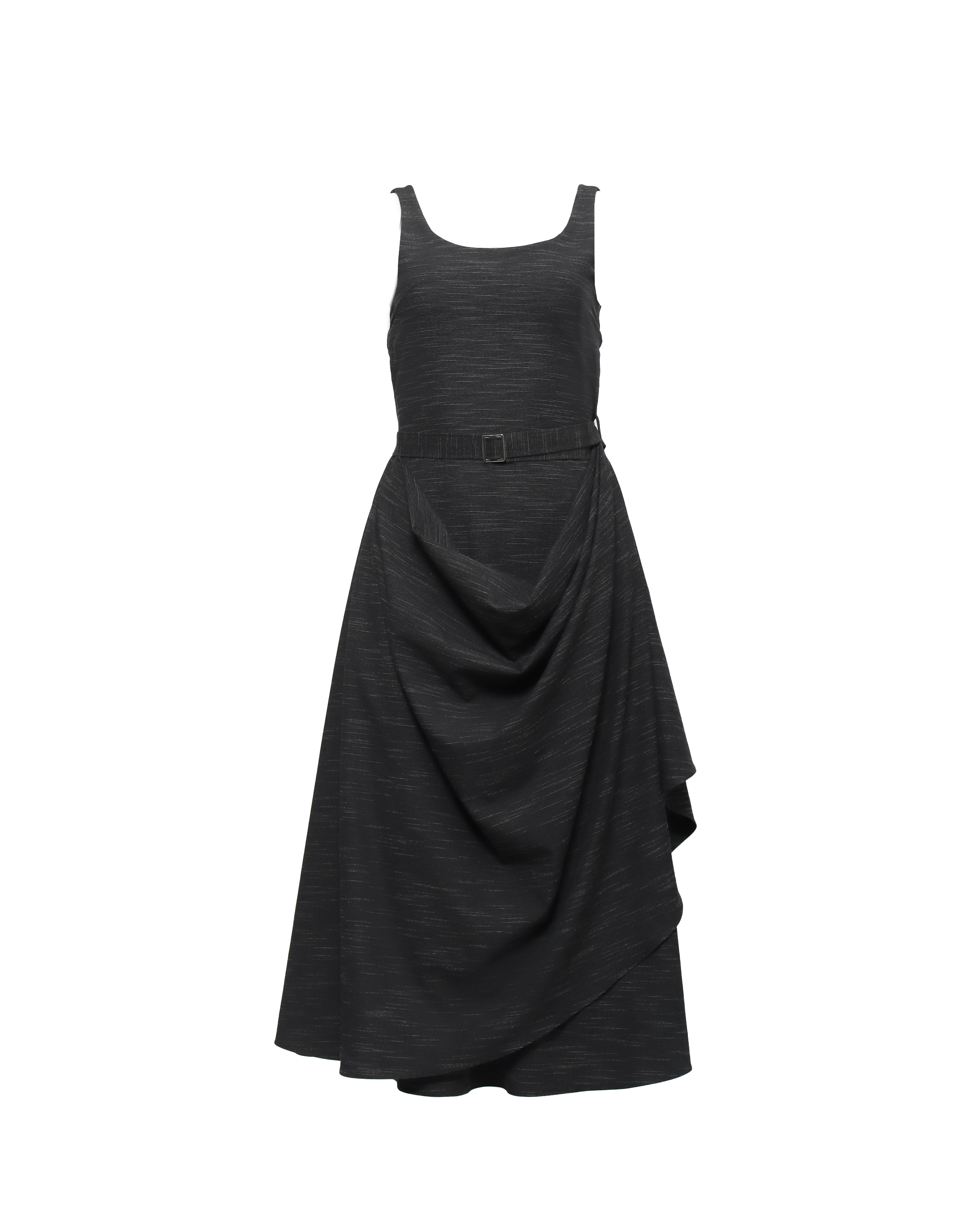 FOUNTAIN ASSYMETRIC DRESS - STRIPE
