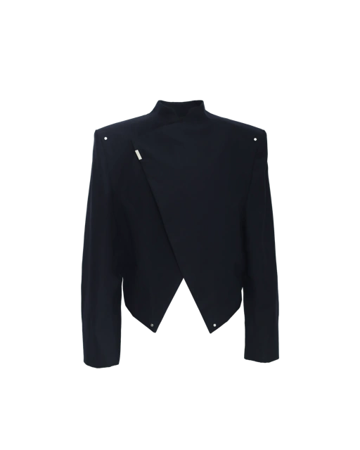 Image of ANGULAR BOXY BESKAP - NAVY