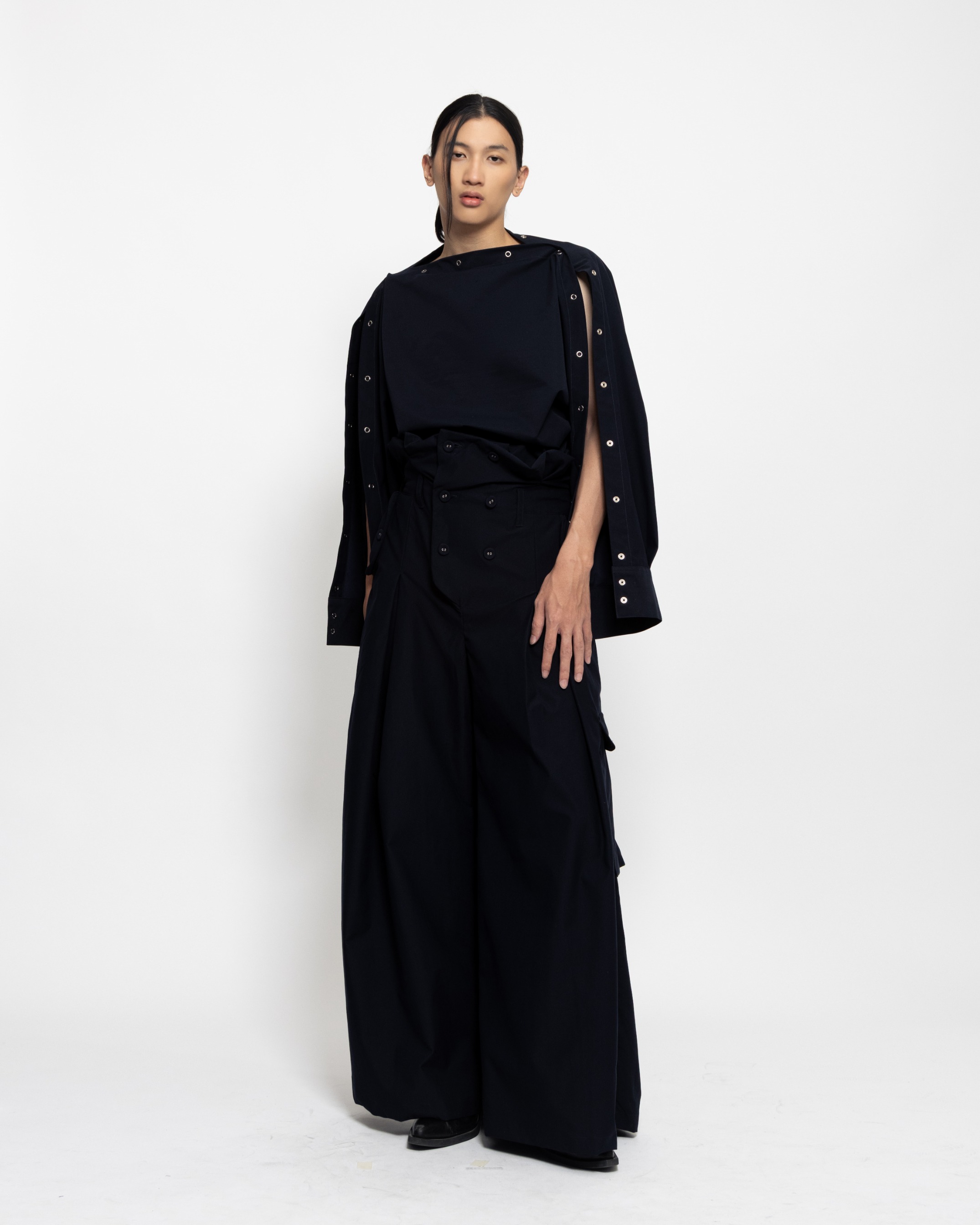 TRENCH TROUSERS - NAVY